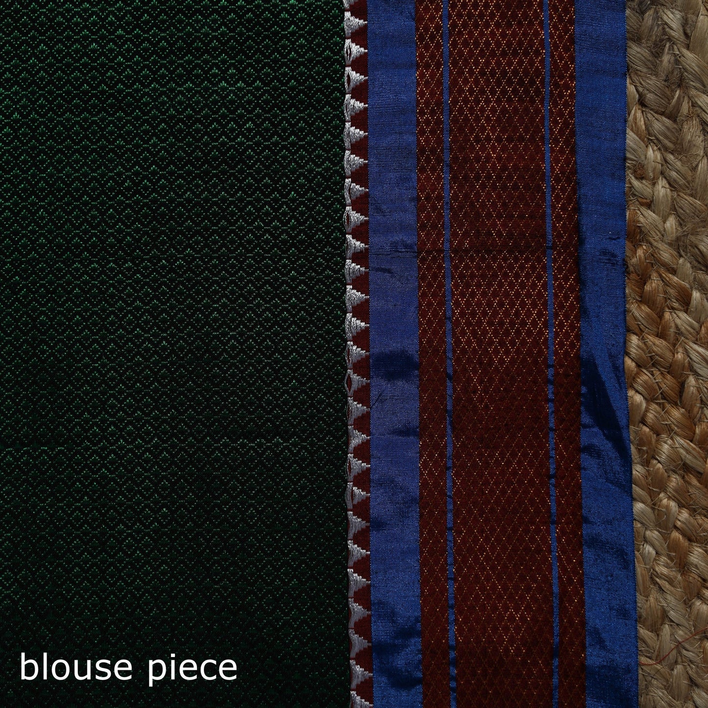 Silk cotton khun saree with ilkal pallu chikki paras border