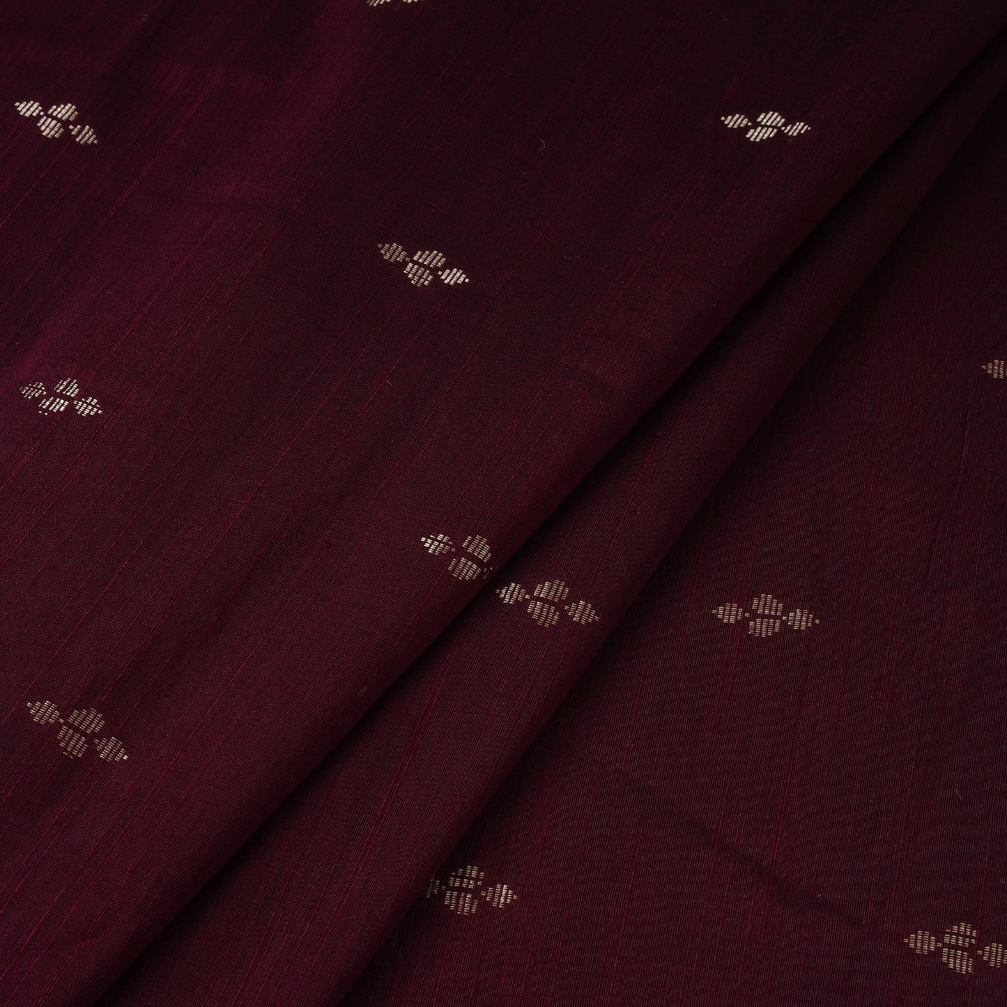 Spun dupion viscose silk buti fabric 11 - handcrafted