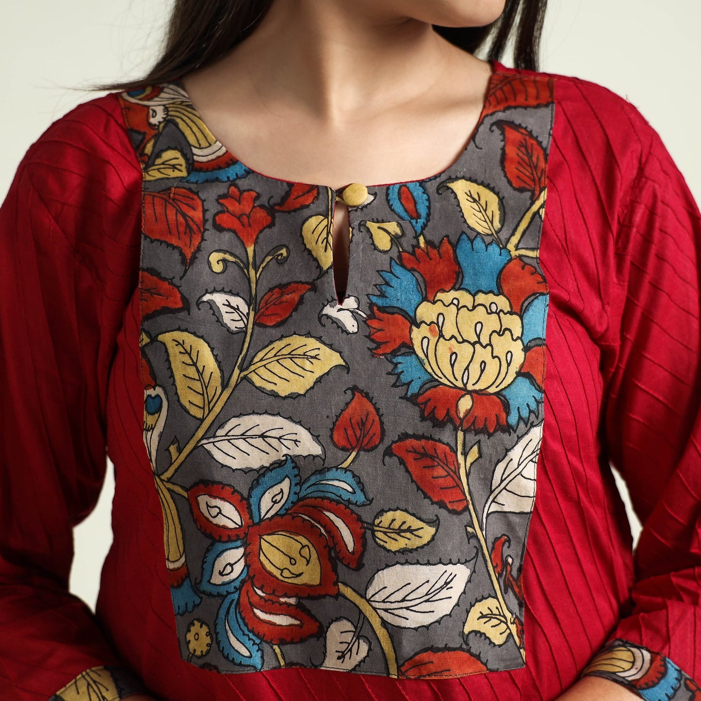 plain patchwork kurta