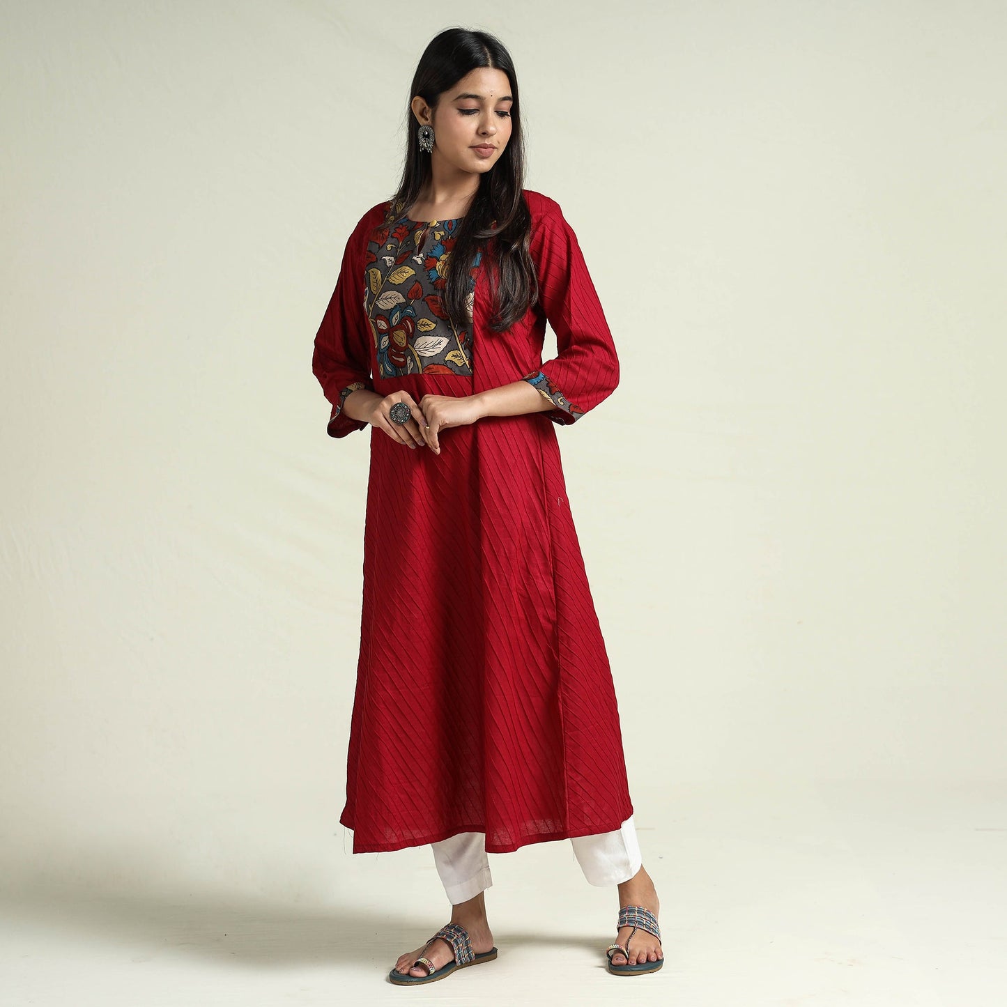 plain patchwork kurta