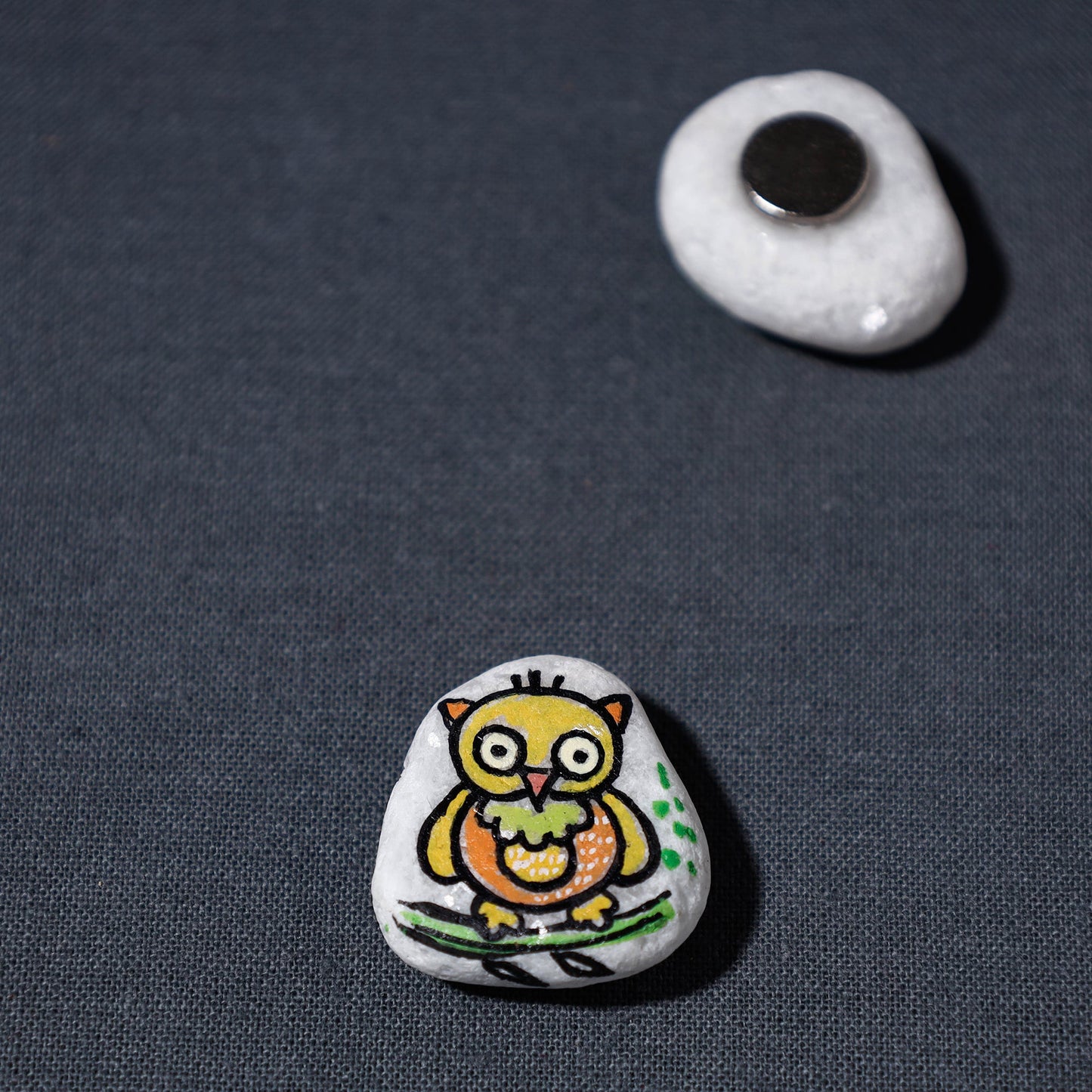 Miniature Handpainted Pebble Magnet Online in India