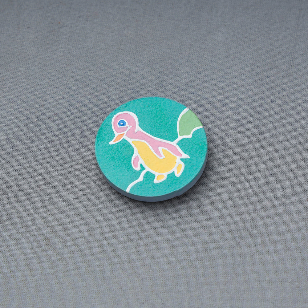 Miniature Handpainted Pine Wood Fridge Magnet