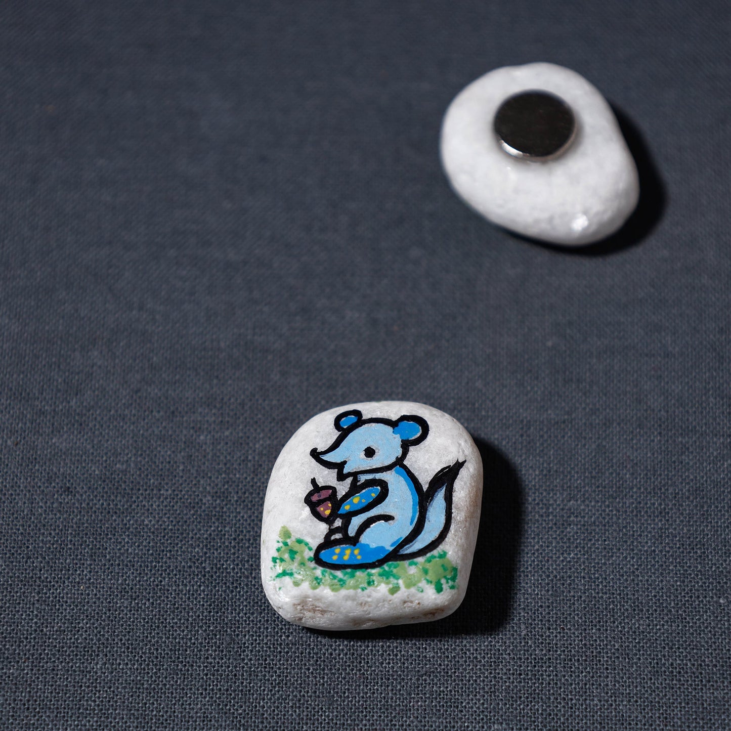 Miniature Handpainted Pebble Magnet Online in India