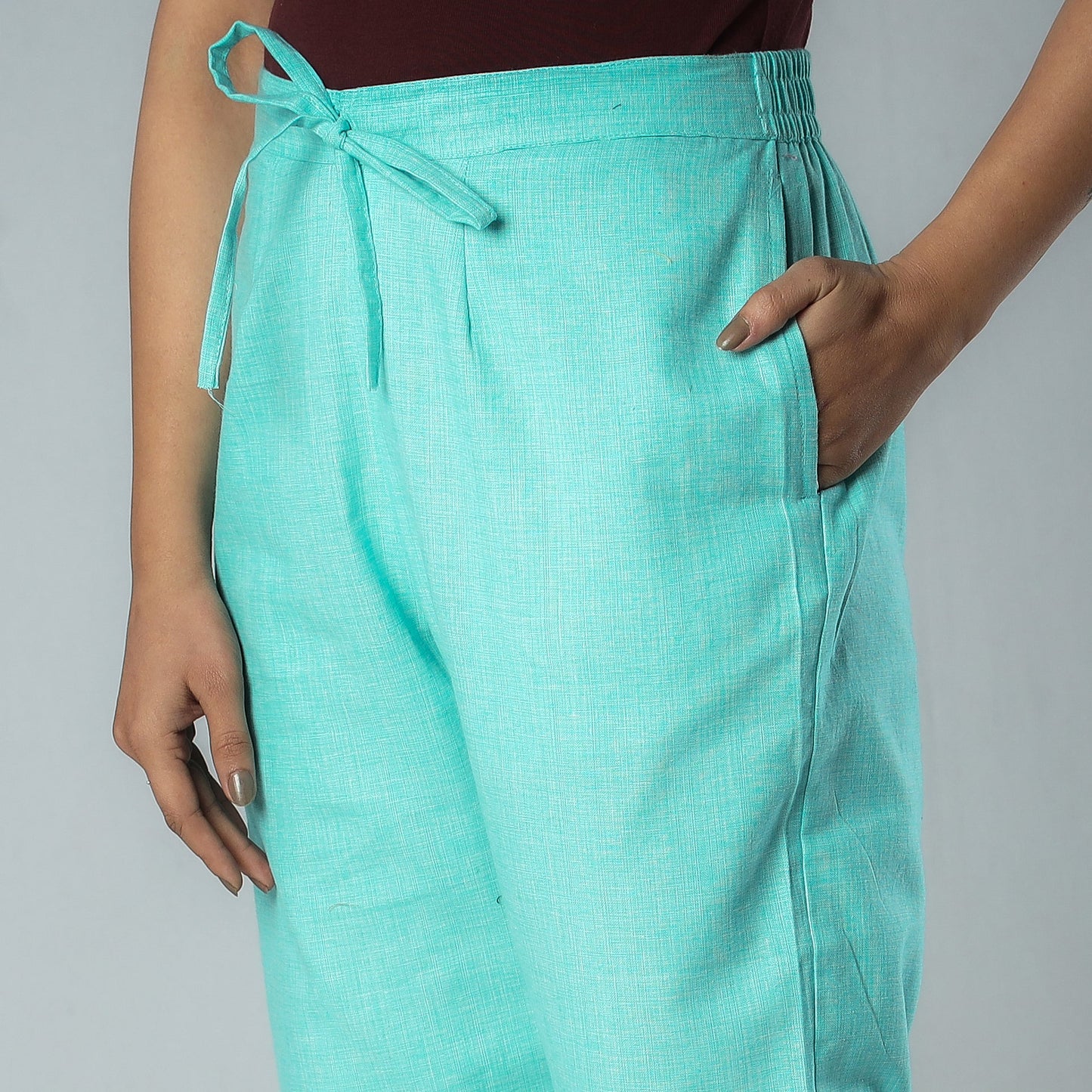 Plain Dyed Cotton Relaxed Fit Pant