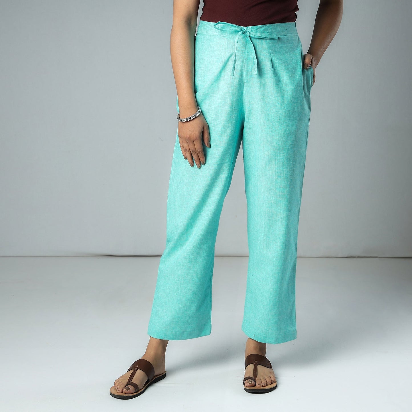 Plain Dyed Cotton Relaxed Fit Pant