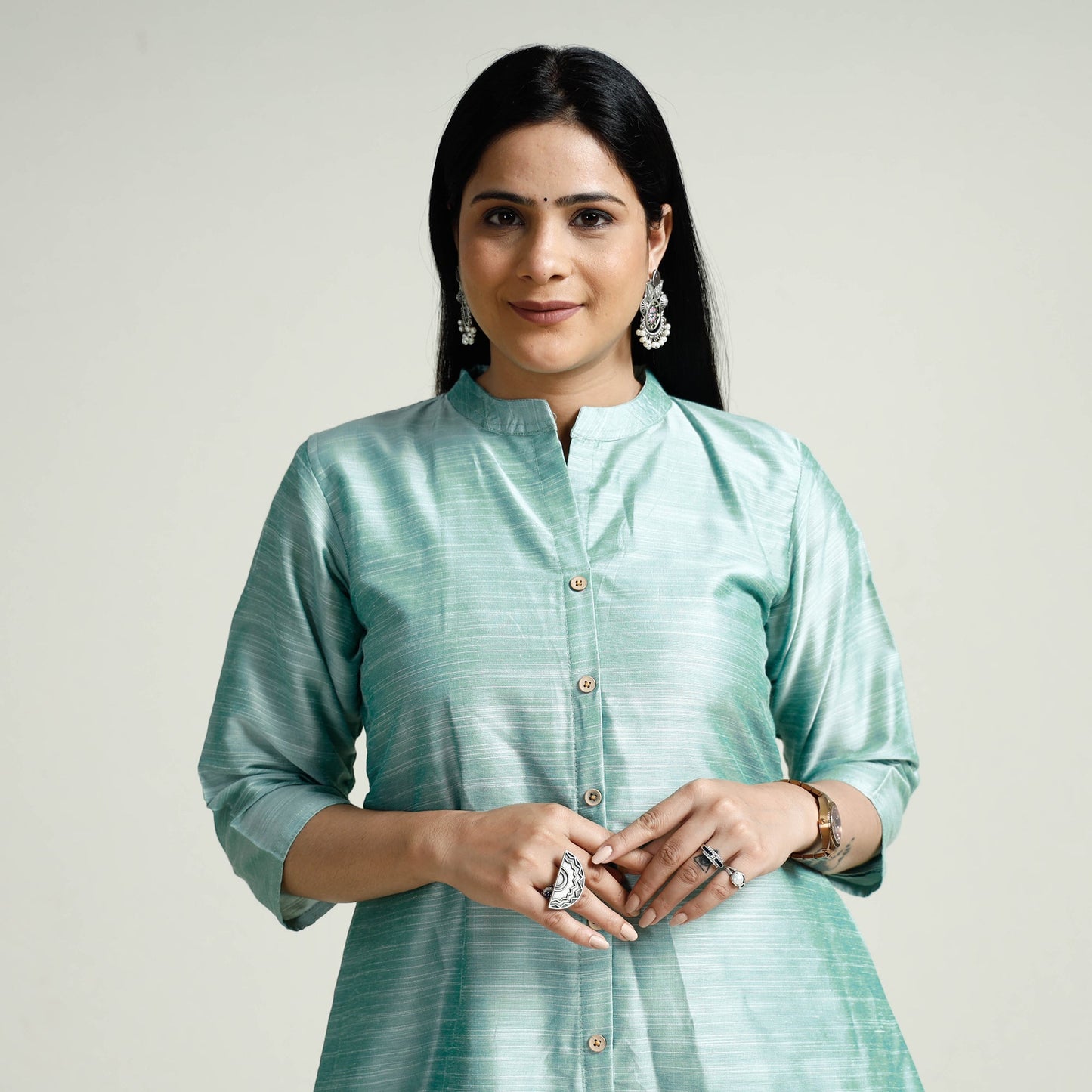 Buy Plain Silk Long Kurta Online at iTokri.com