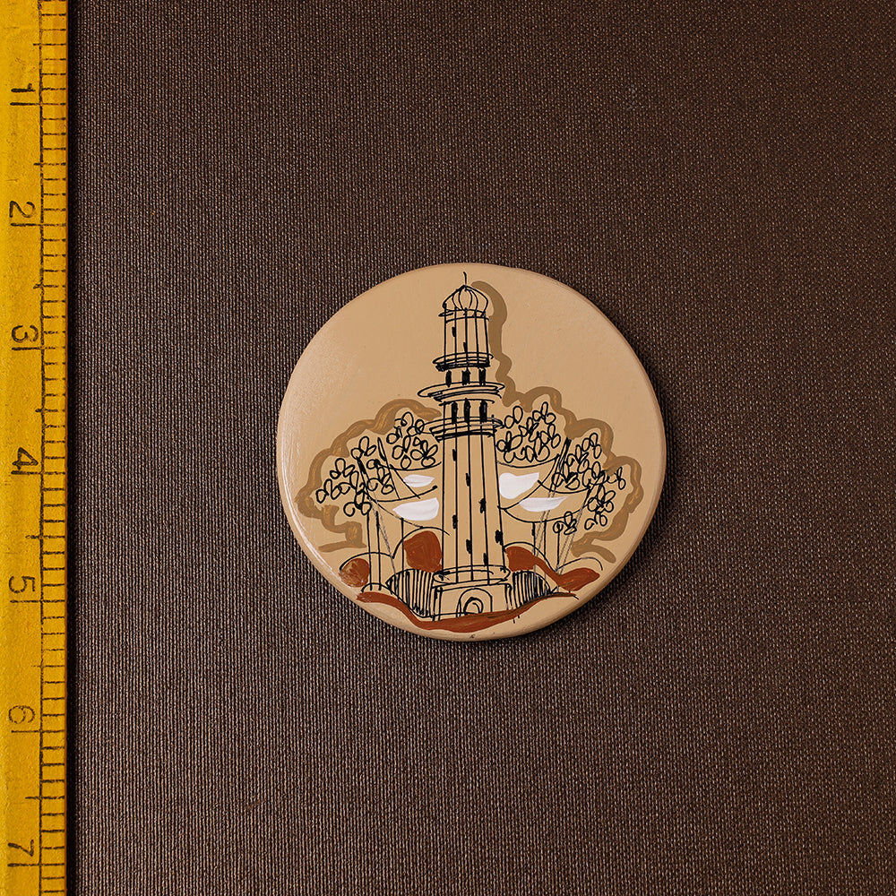 Monument - Handpainted Terracotta Fridge Magnet