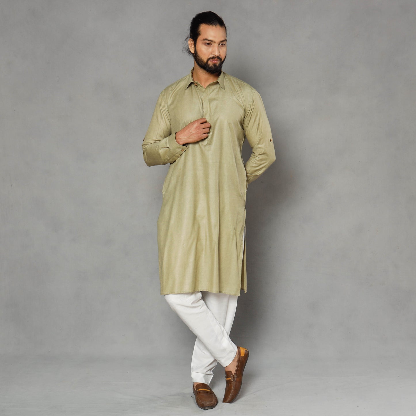 Plain Men Pathani Kurta