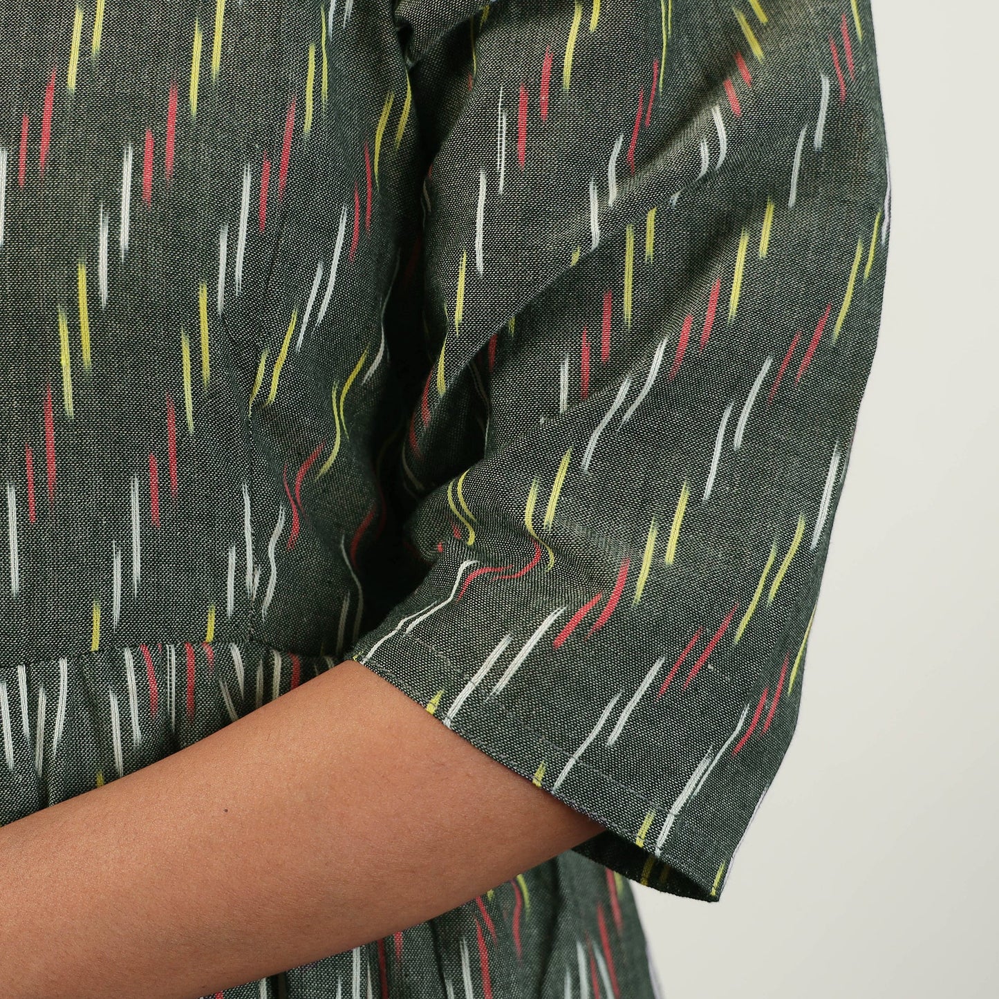Pochampally Ikat Weave Cotton Dress 10 Online l iTokri.com