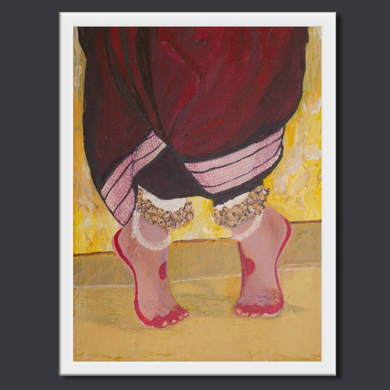 Handpainted Art Work On Canvas by Meenakshi Ratnakar