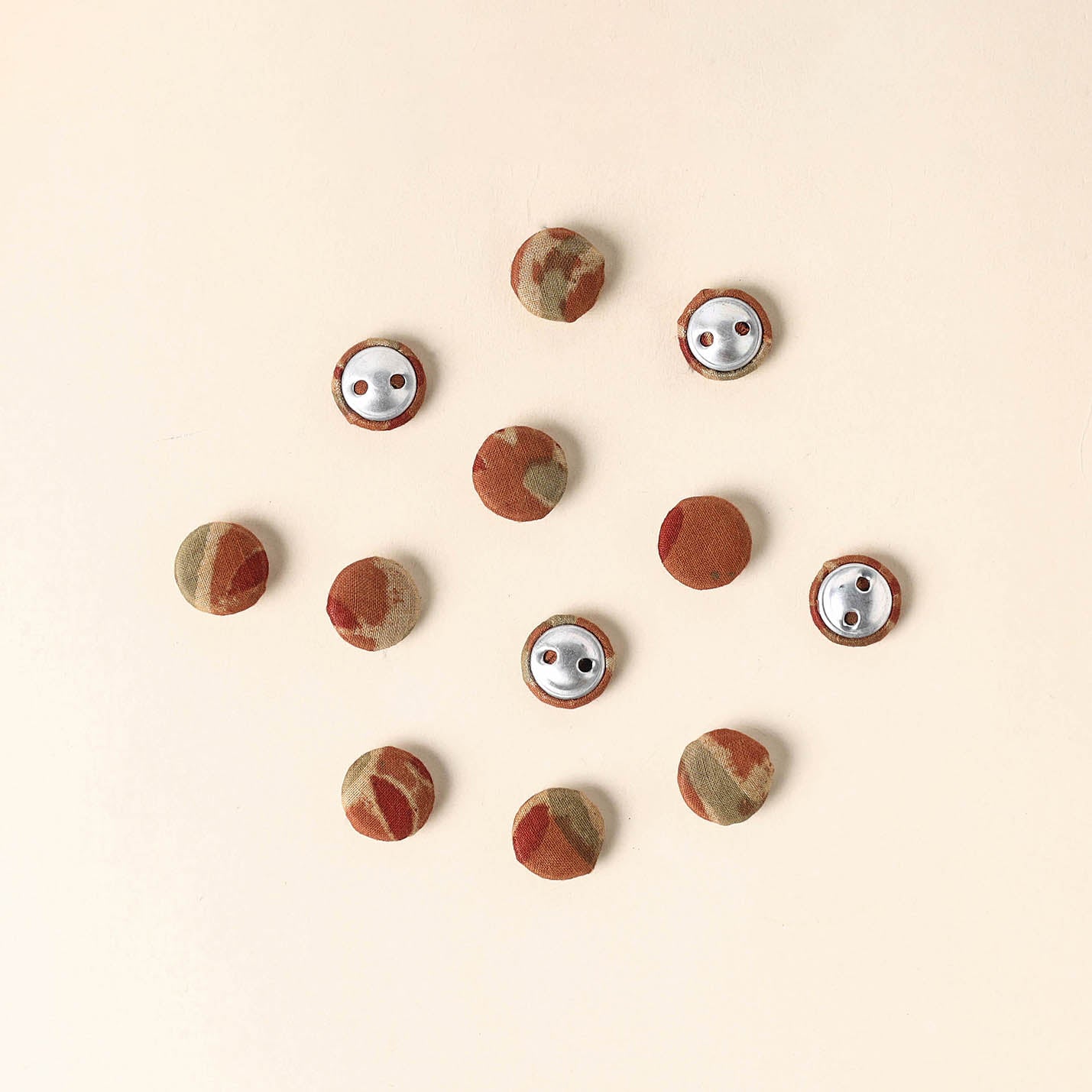 Multicolor Handmade Fabric Button Small at iTokri