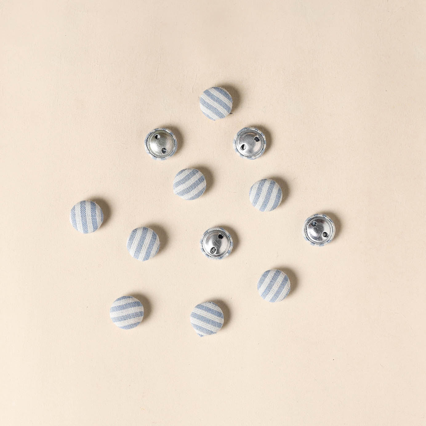 Multicolor Handmade Fabric Button Small at iTokri