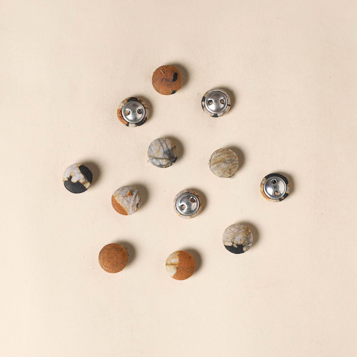 Multicolor Handmade Fabric Button Small at iTokri