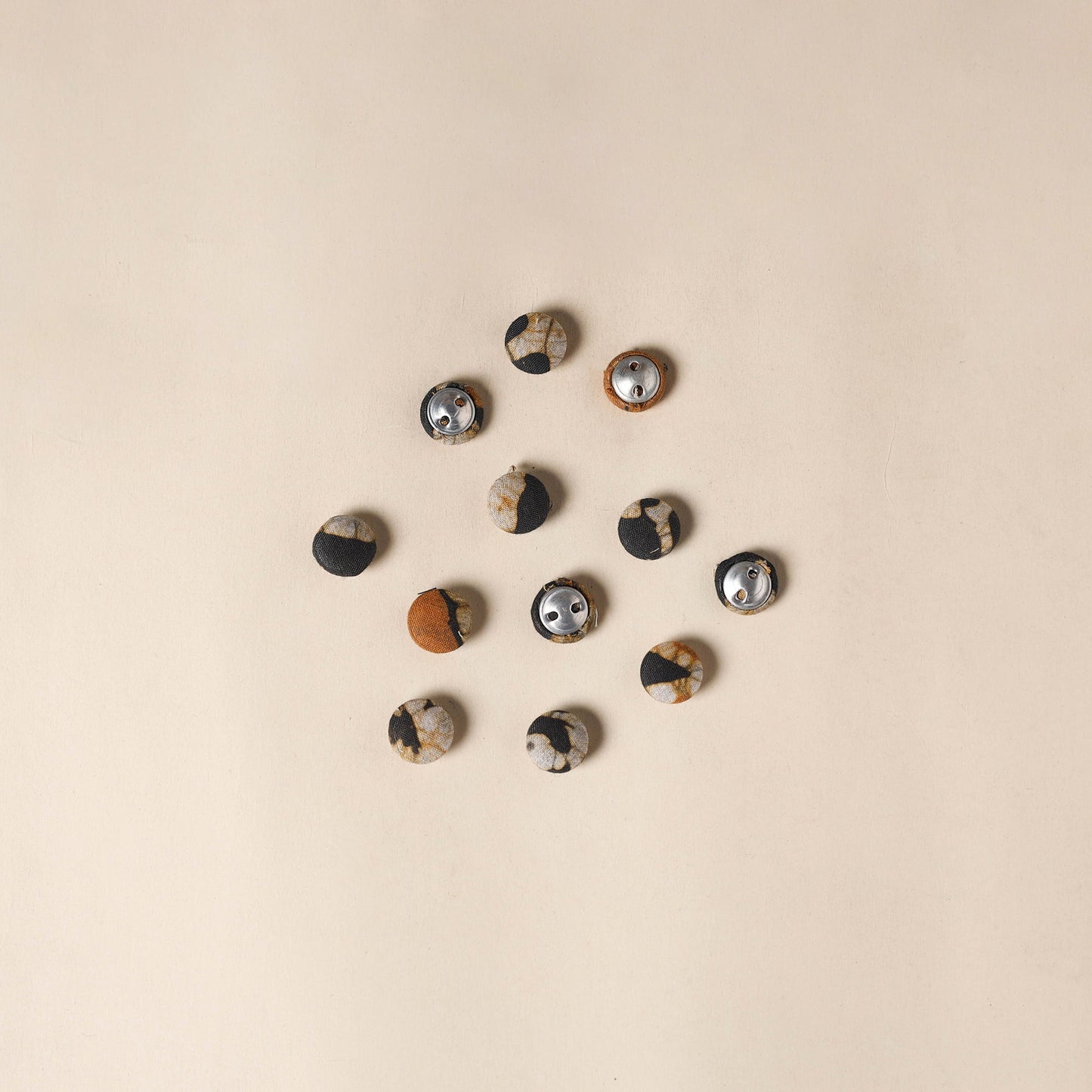Multicolor Handmade Fabric Button Small at iTokri