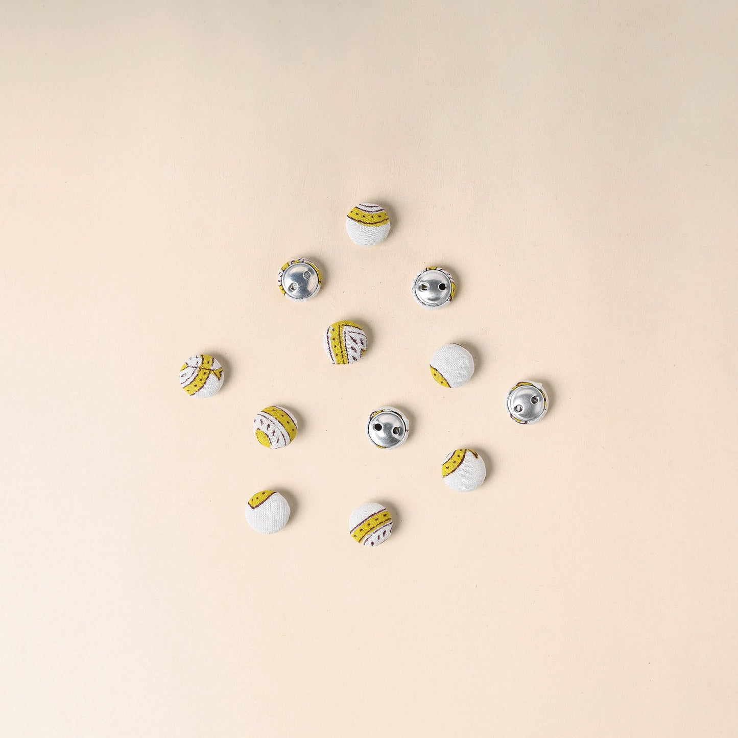 Multicolor Handmade Fabric Button Small at iTokri