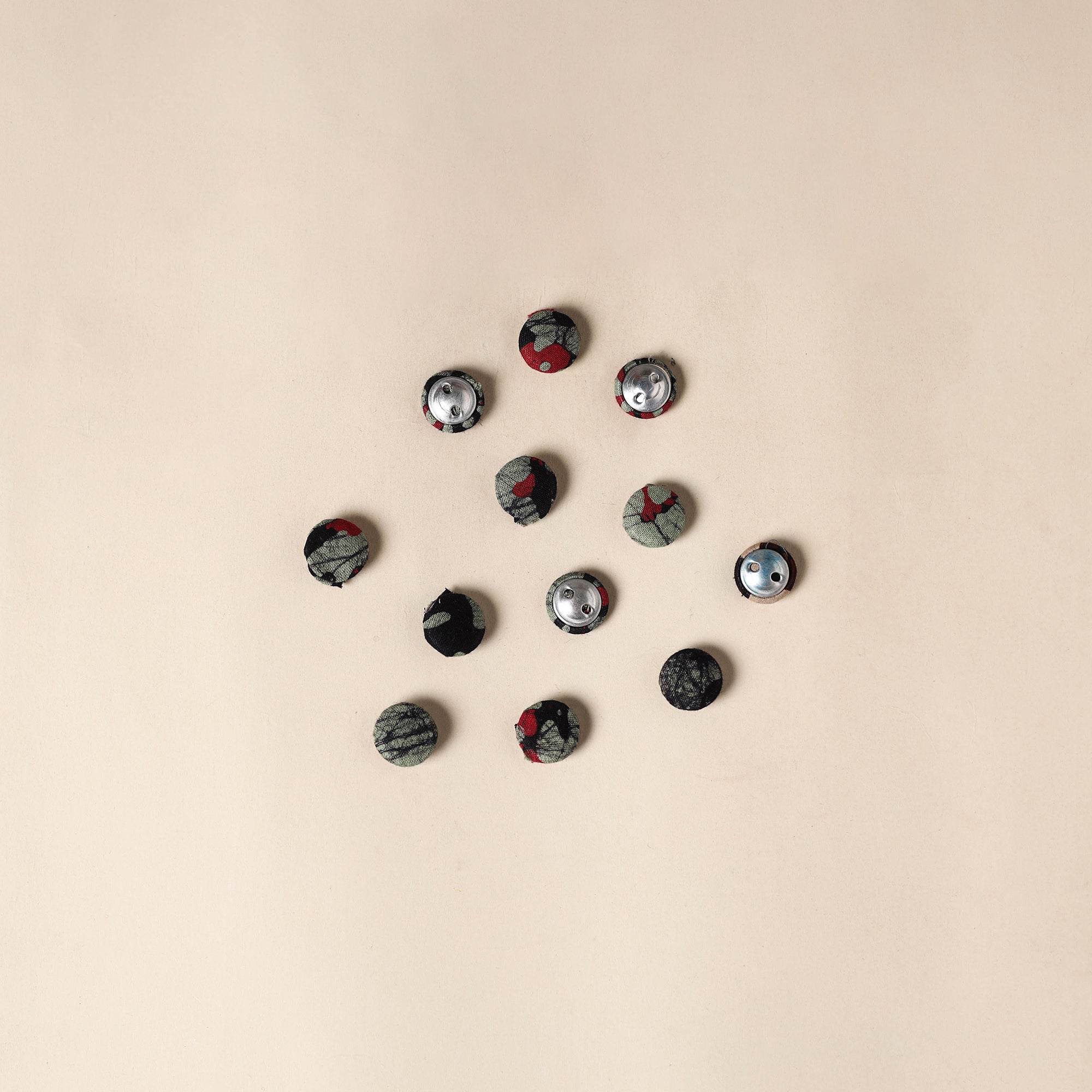 1.5cm Handmade Fabric Button Small (Set Of 12) 22 main image 0