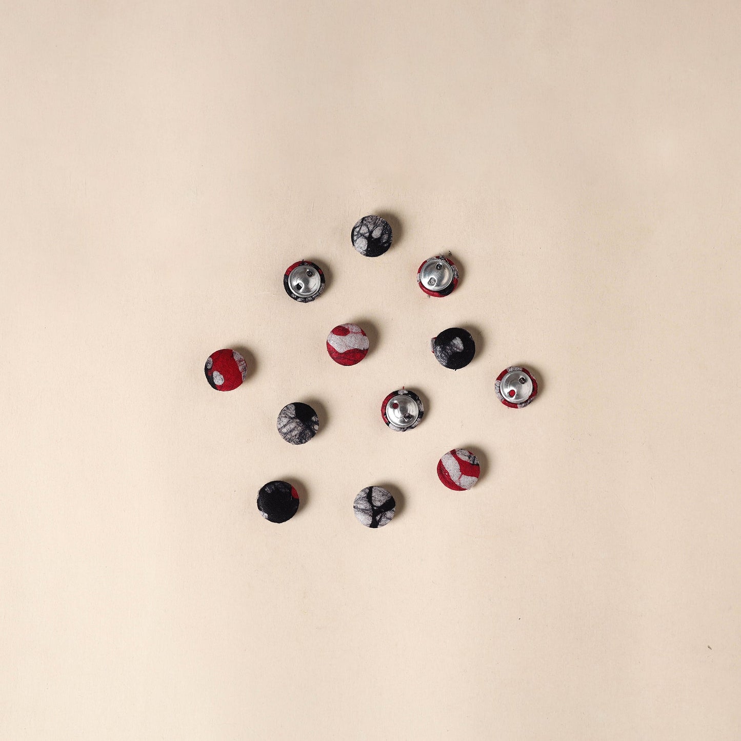 Multicolor Handmade Fabric Button Small at iTokri