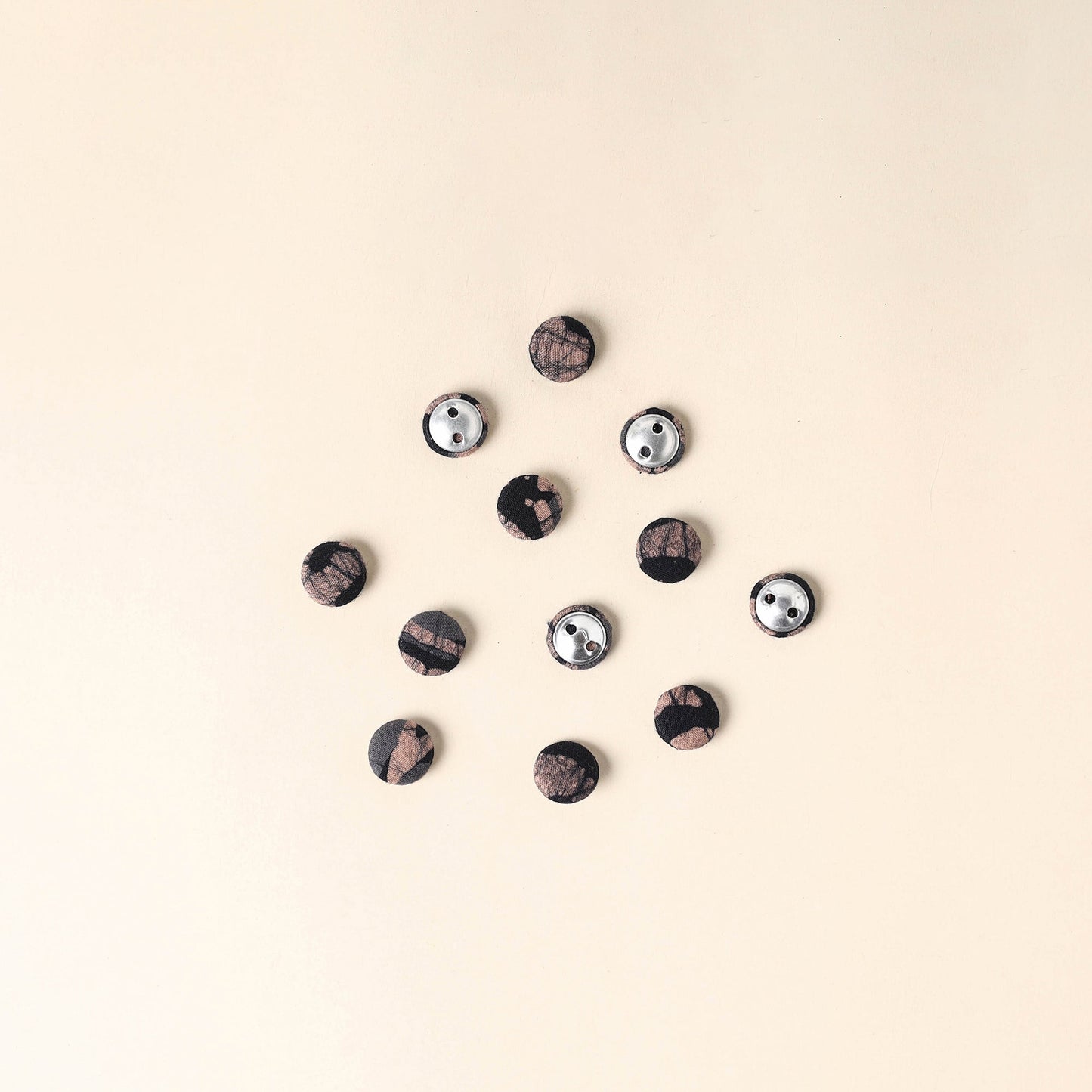 Multicolor Handmade Fabric Button Small at iTokri