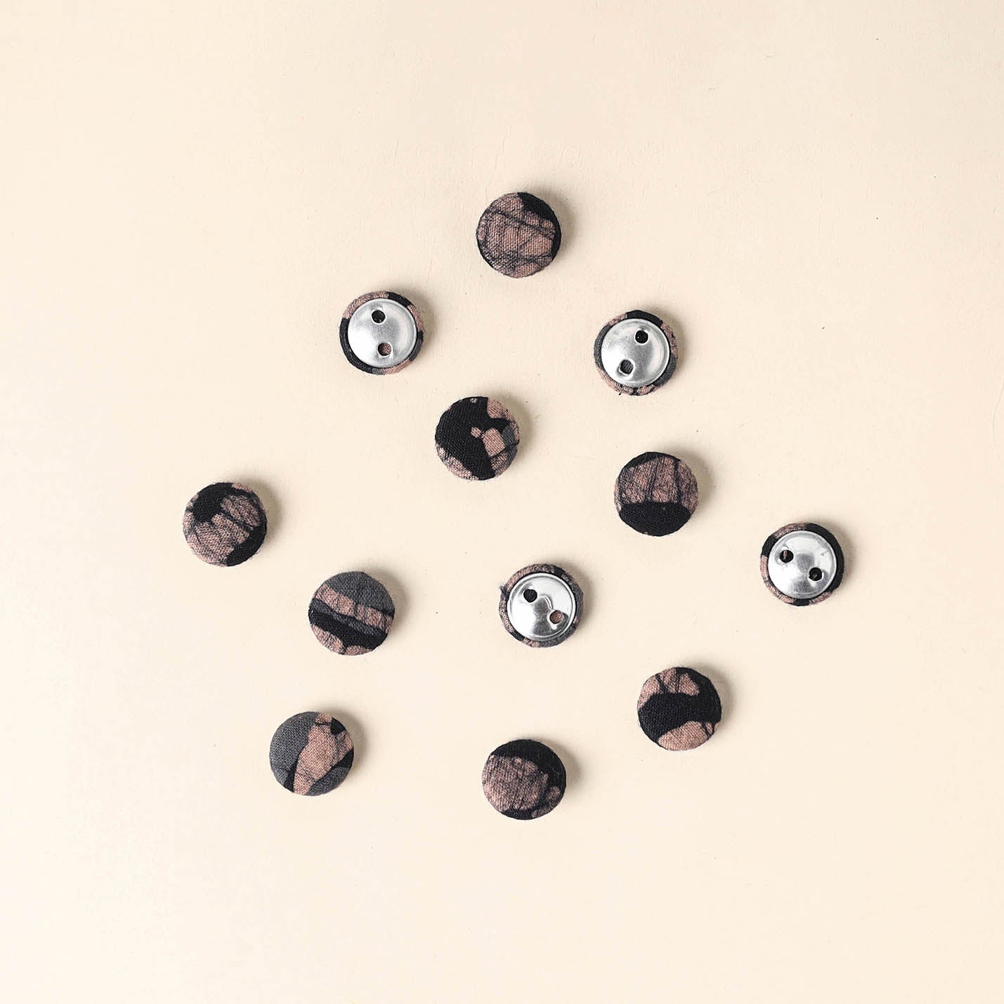 Multicolor Handmade Fabric Button Small at iTokri