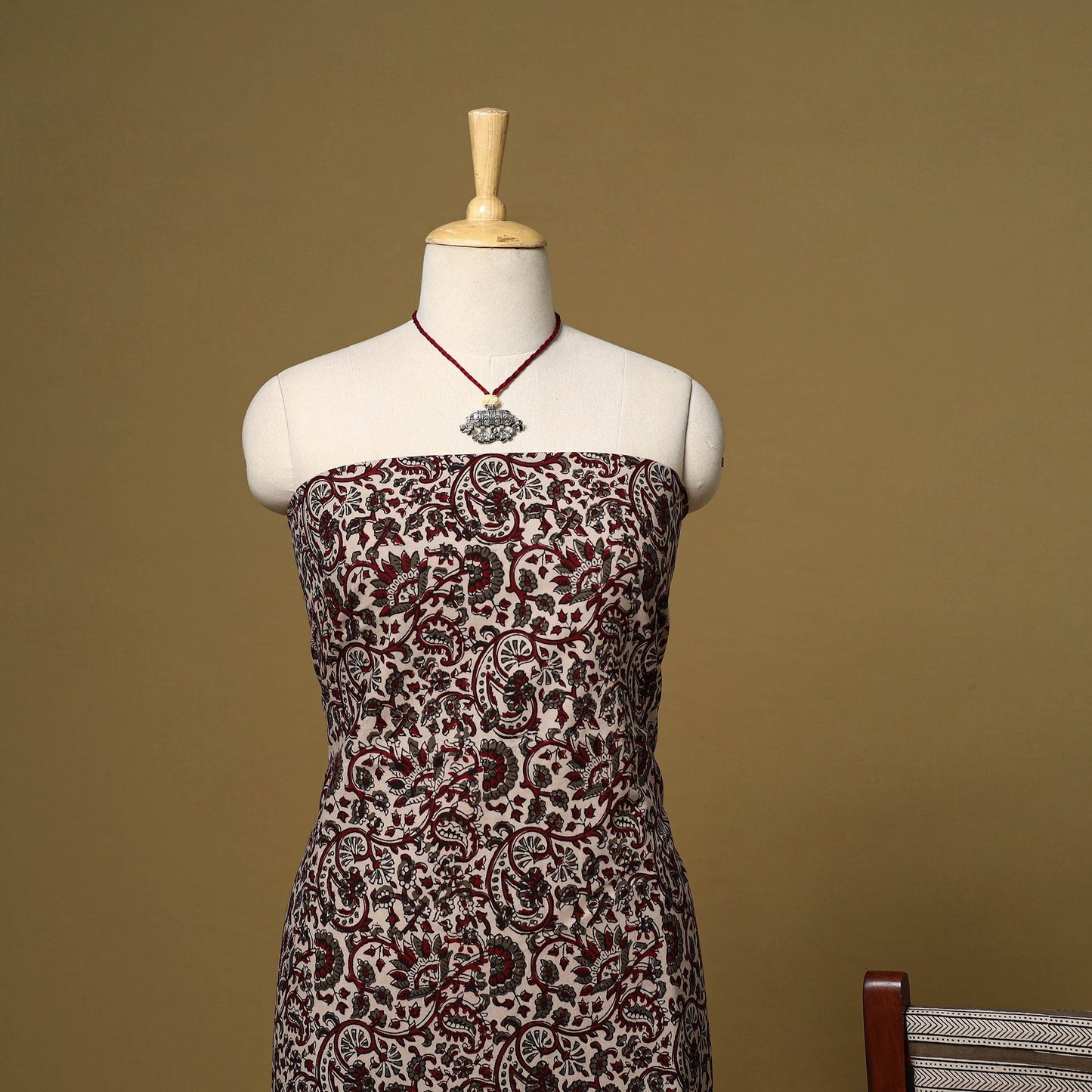 Multicolor - 3pc cotton unstitched bagh dress material