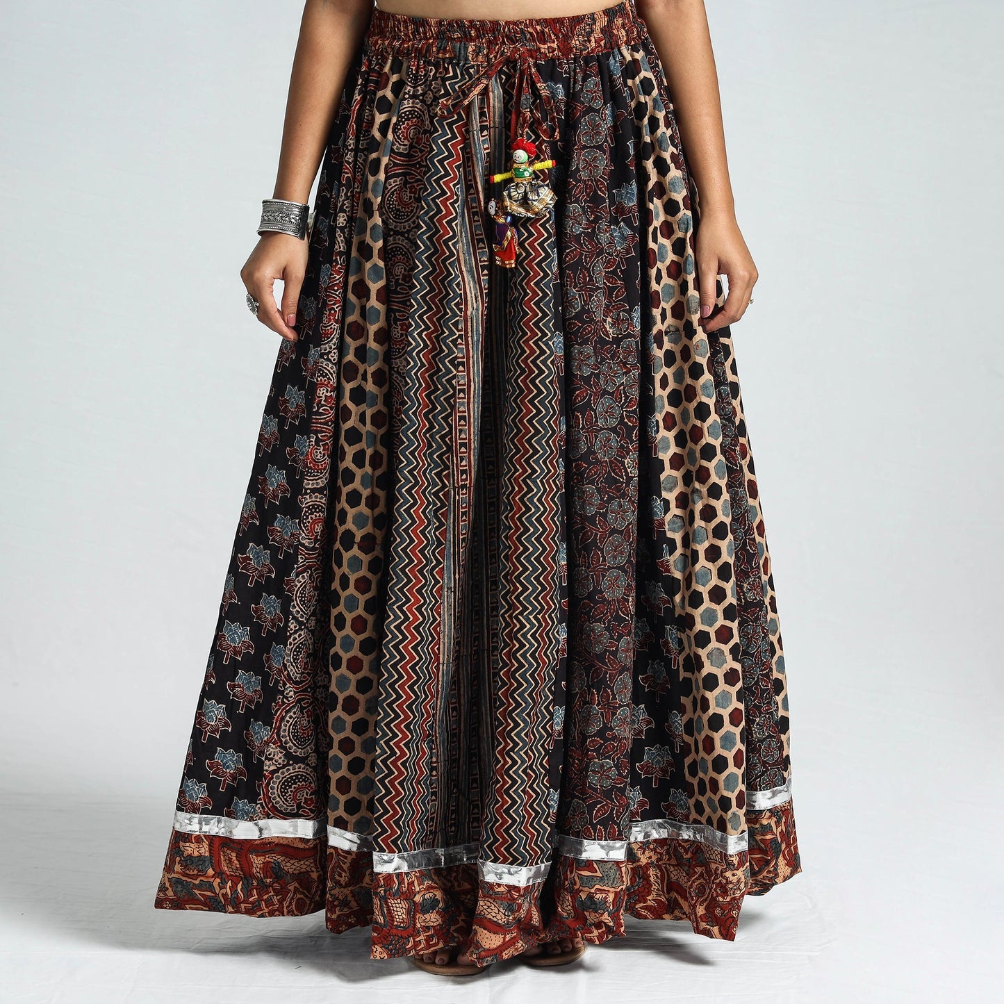 ajrakh long skirt