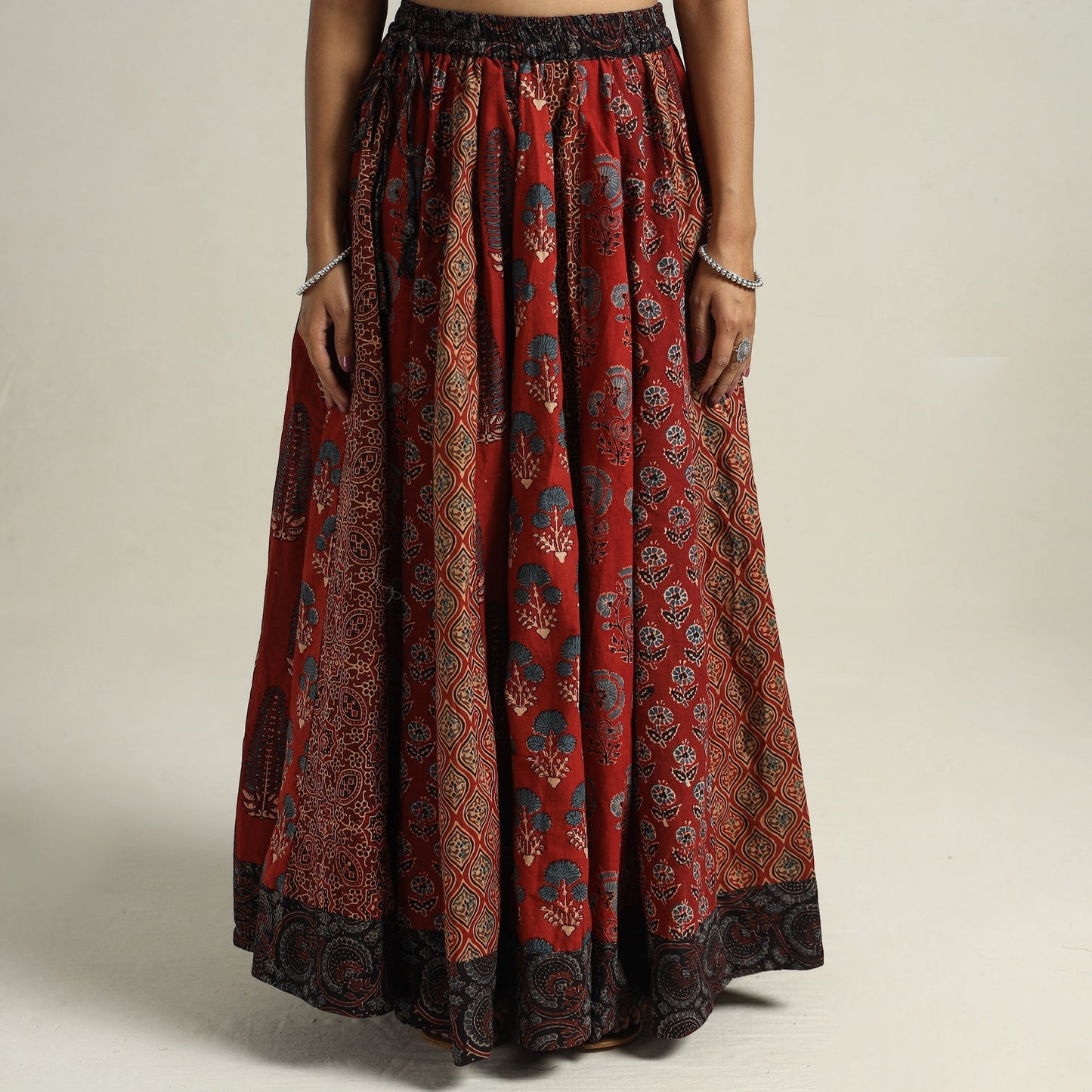 Ajrakh Patchwork Skirt