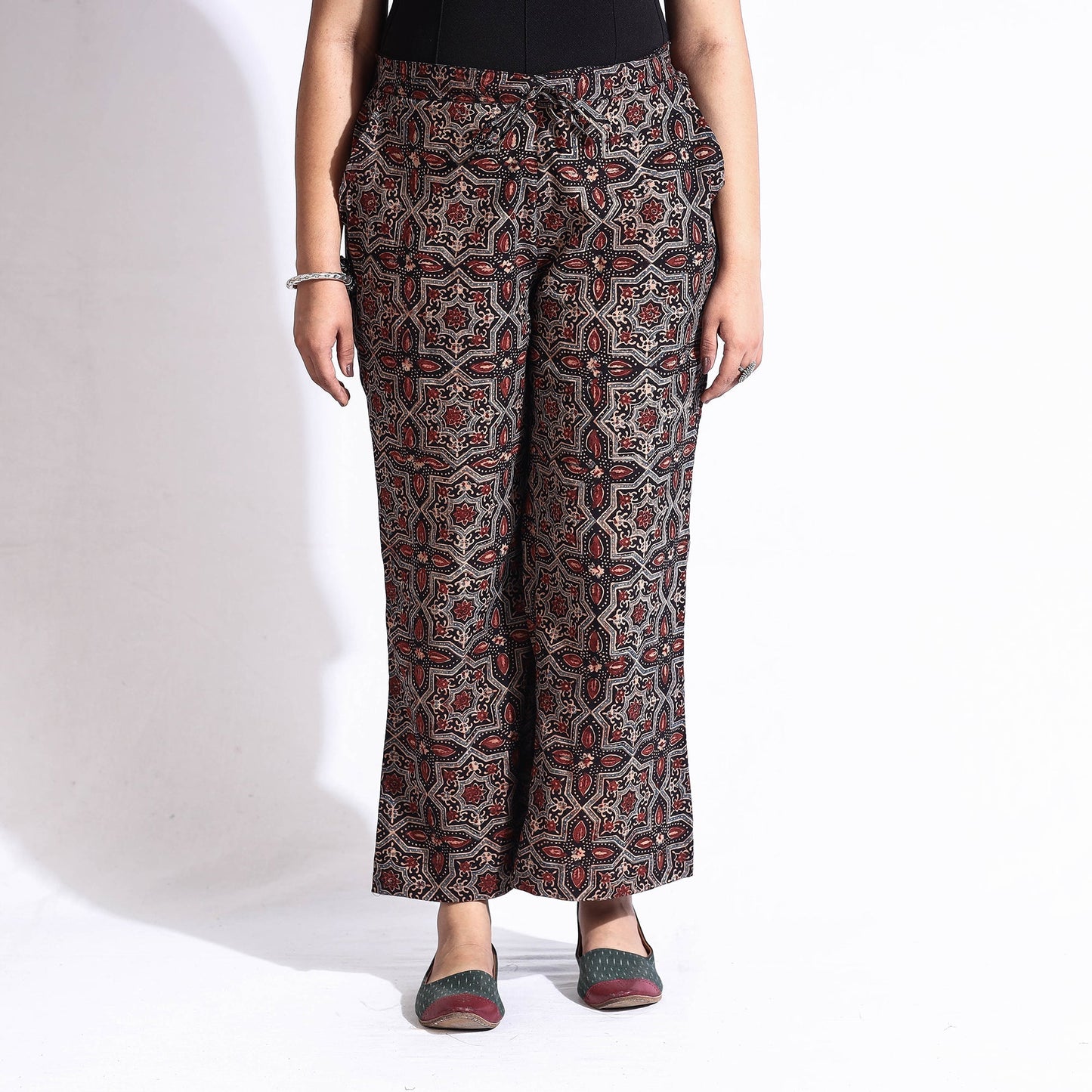 Ajrakh Block Printed Cotton Farsi Pant Online at iTokri.com