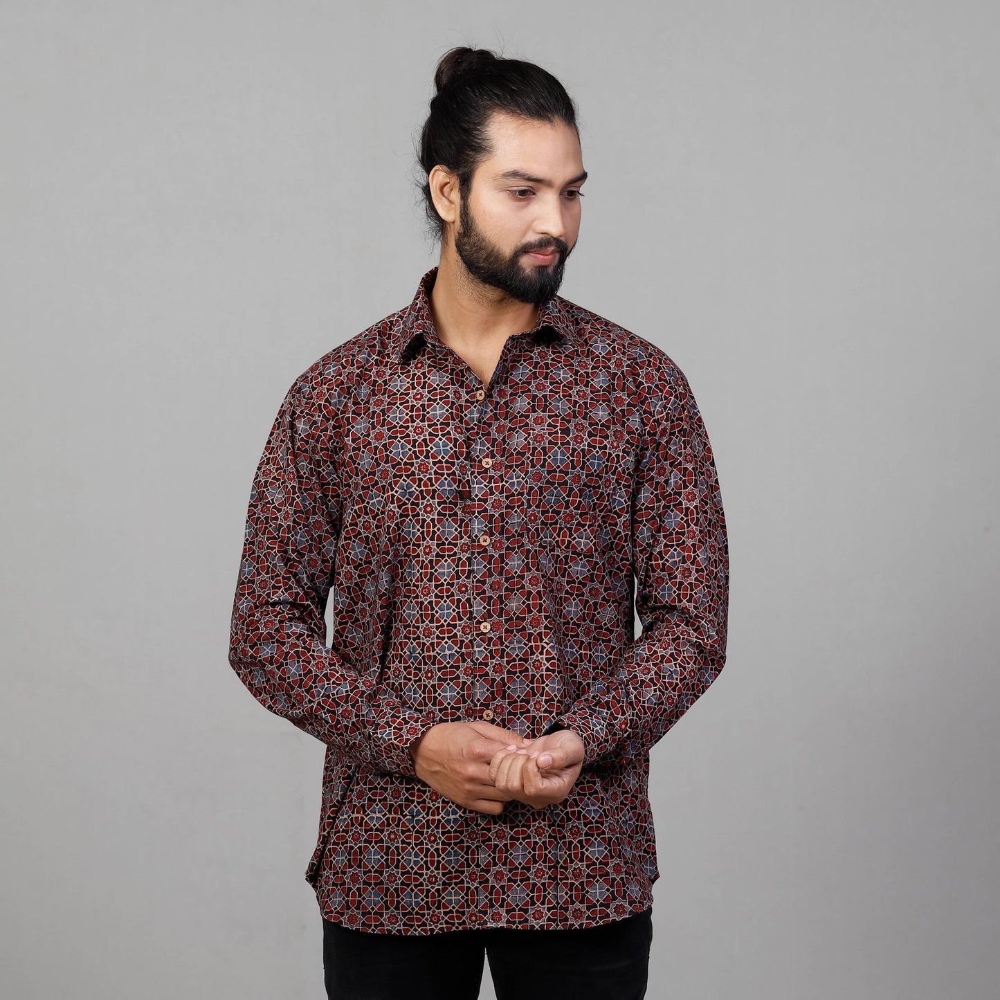 ajrakh shirt