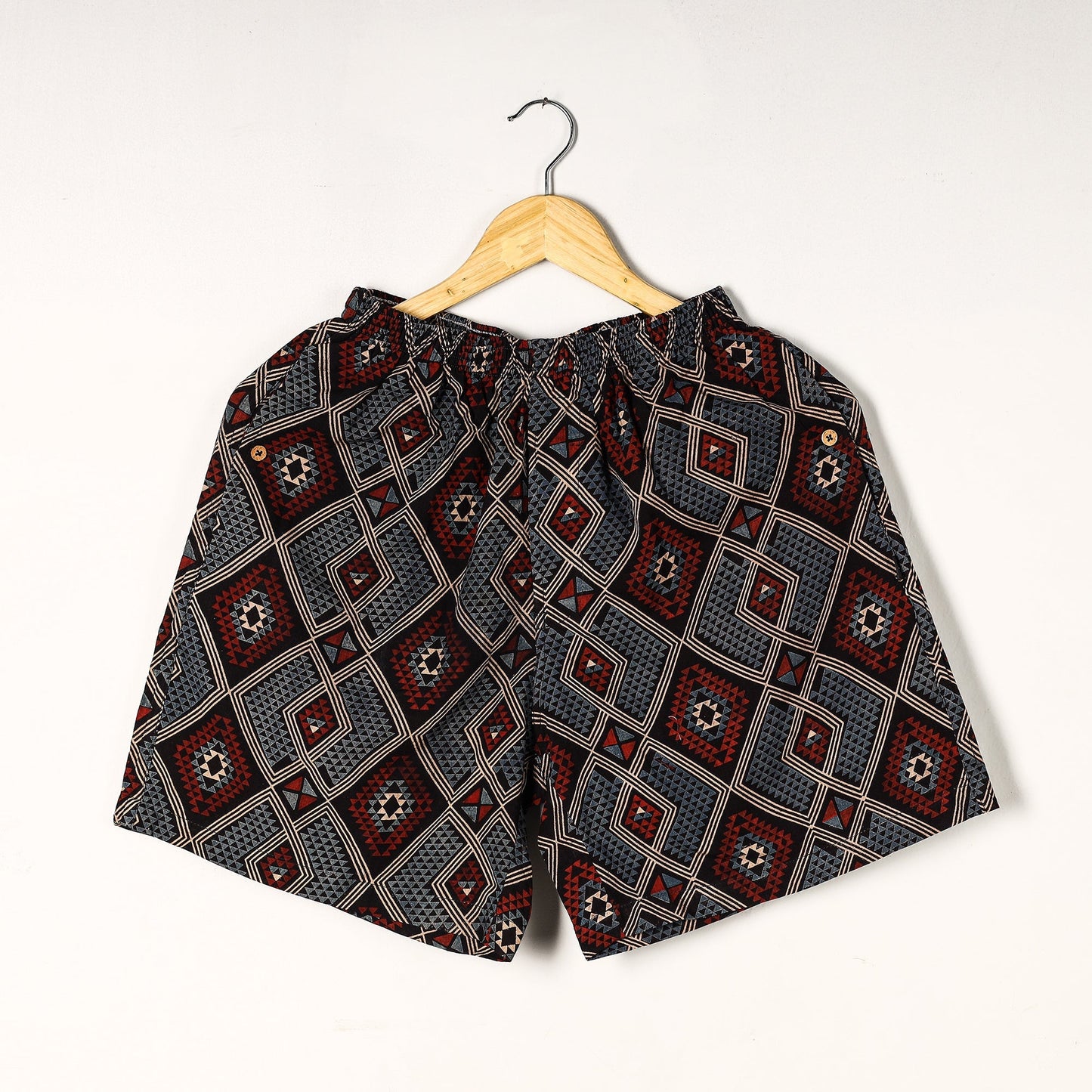 Ajrakh Block Printed Cotton Unisex Boxer/Shorts