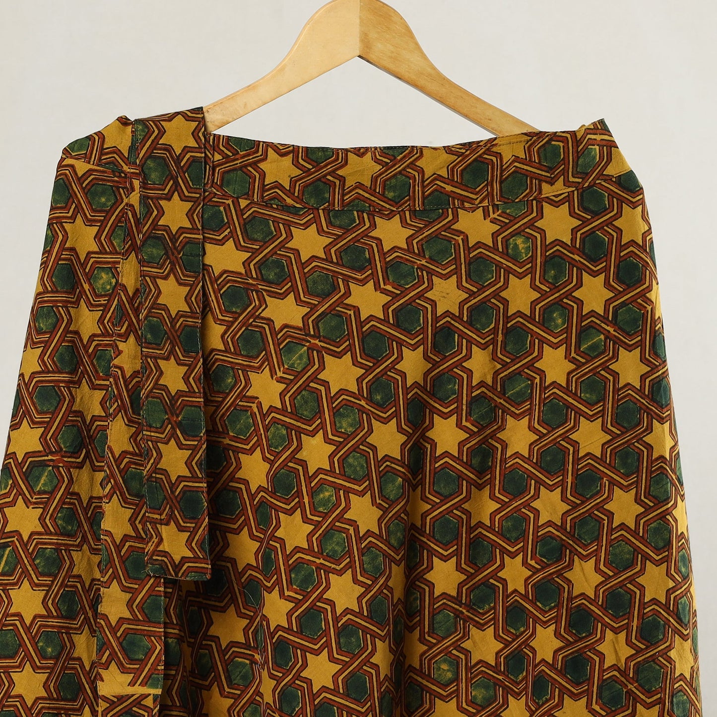 Ajrakh Block Printed Cotton Wrap Around Skirt 01