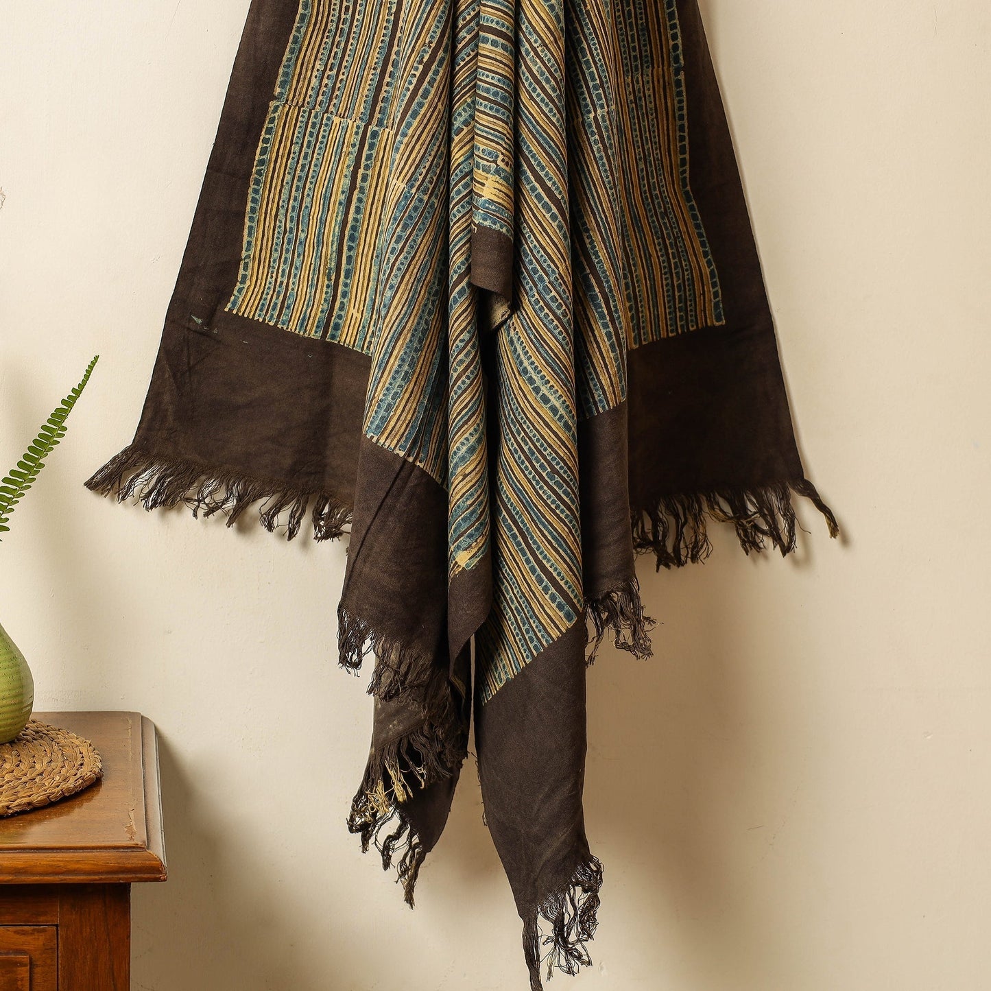 block printed towel