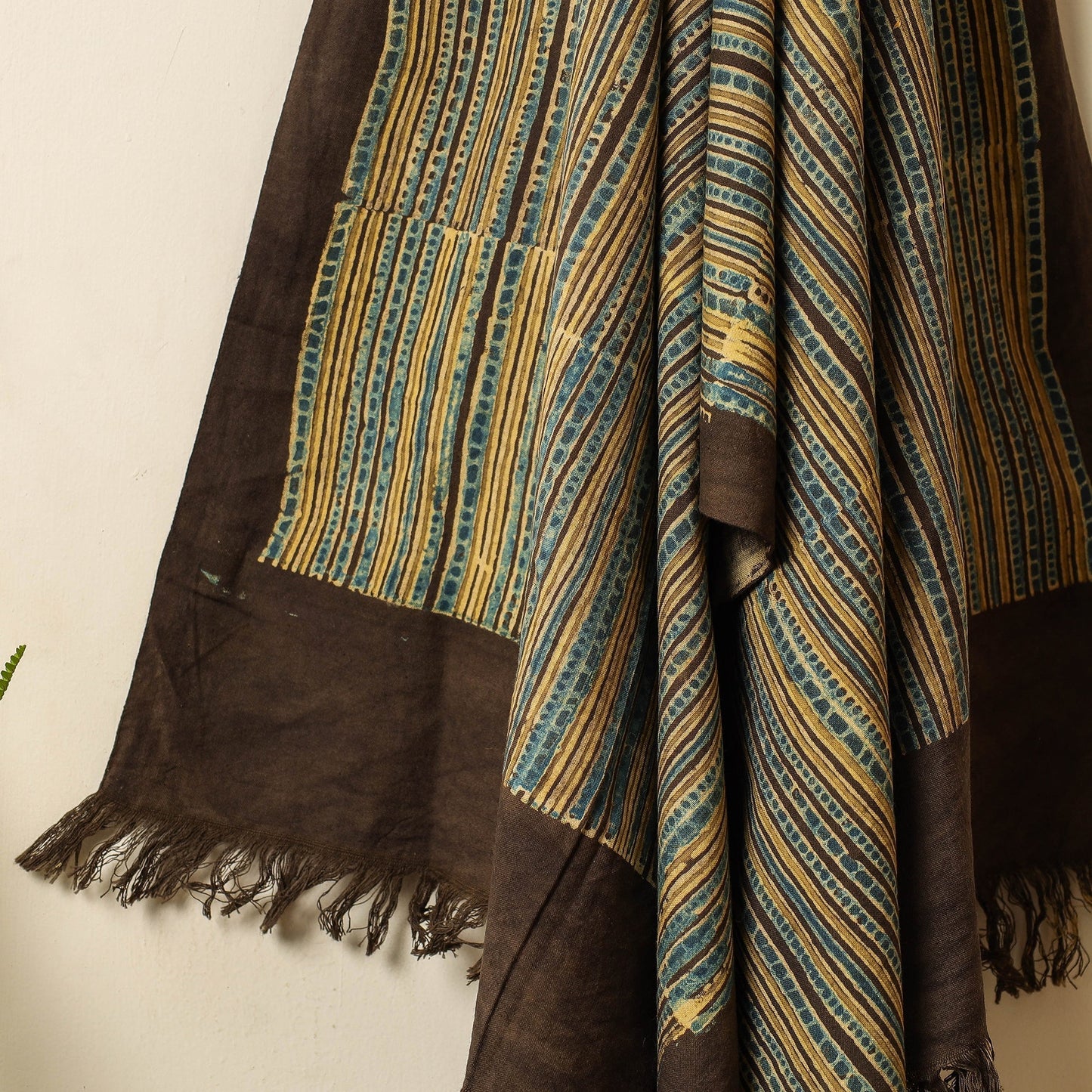 block printed towel