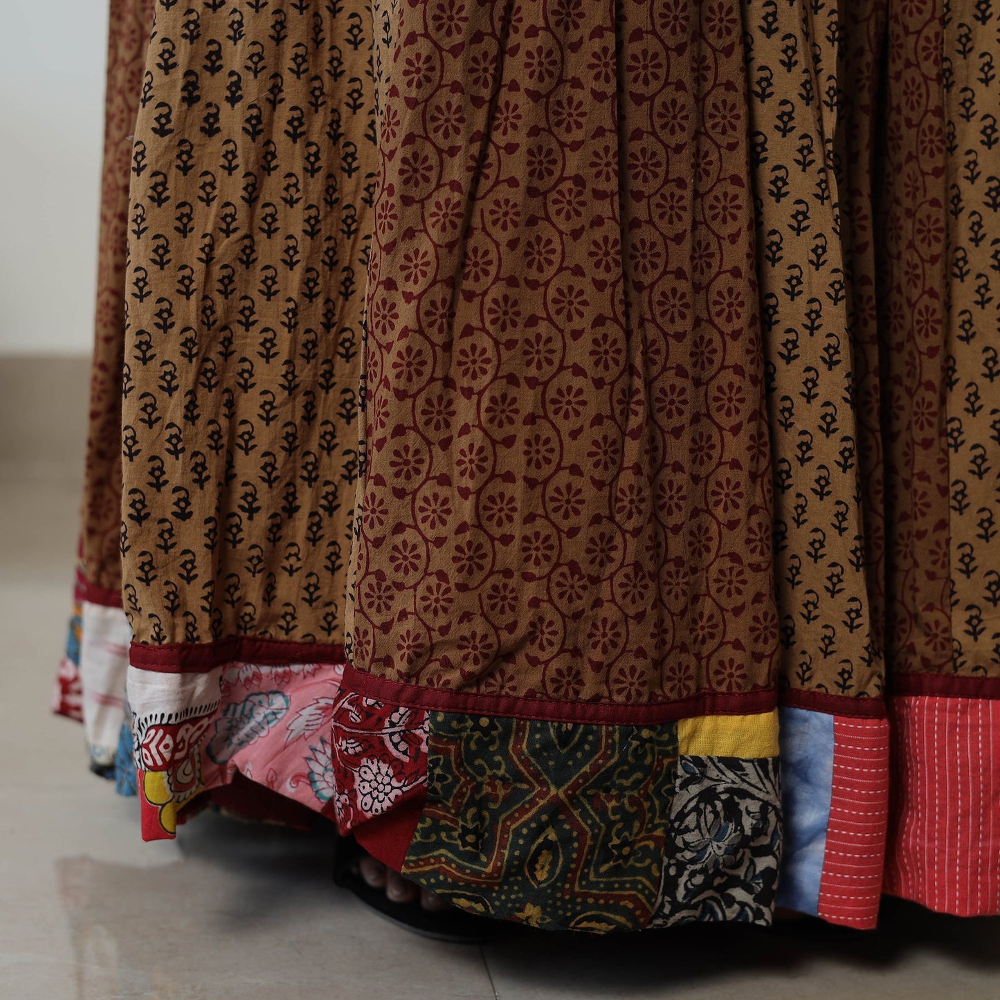 Multicolor - bagh skirt with 24 kali patchwork 05