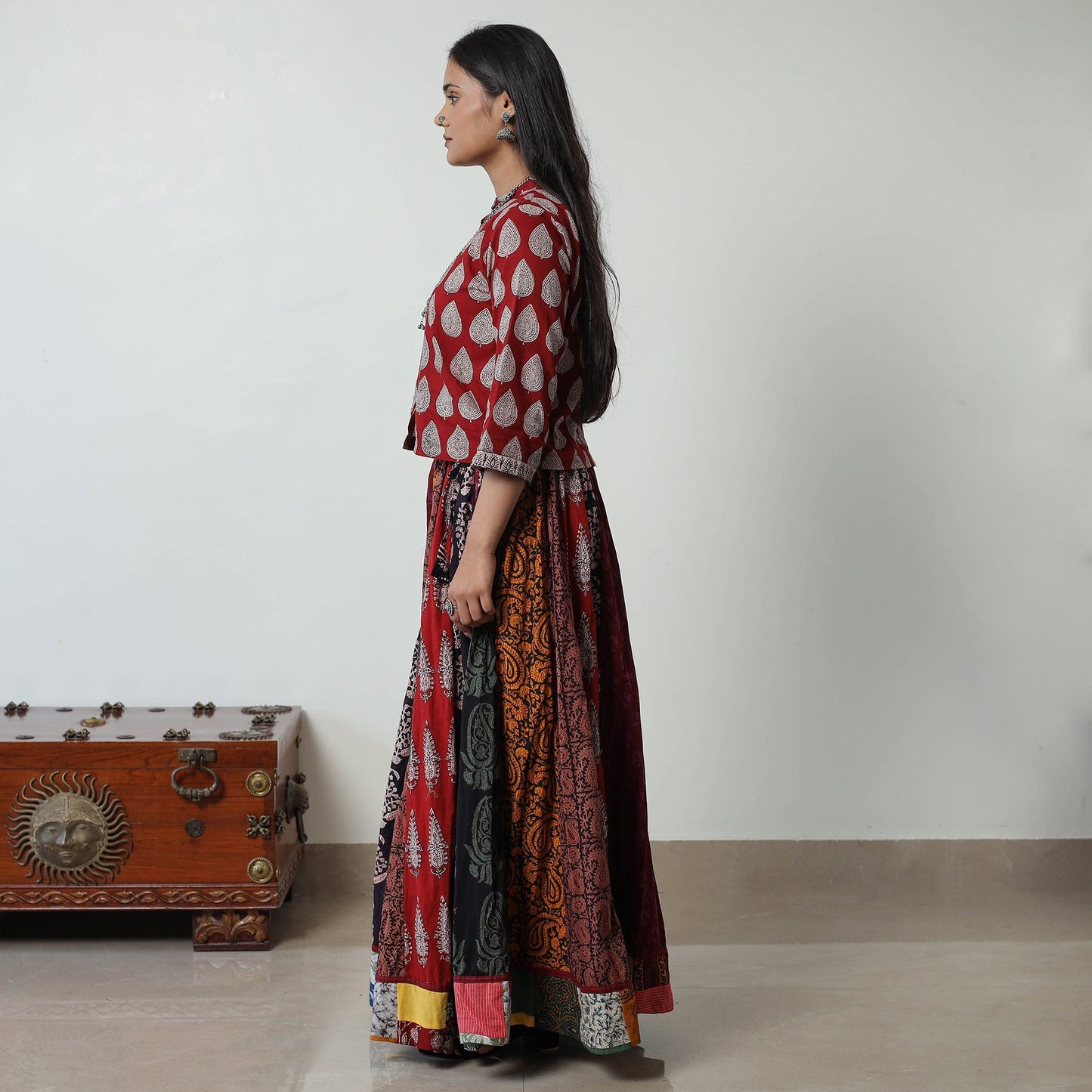 Bagh Print Skirt
