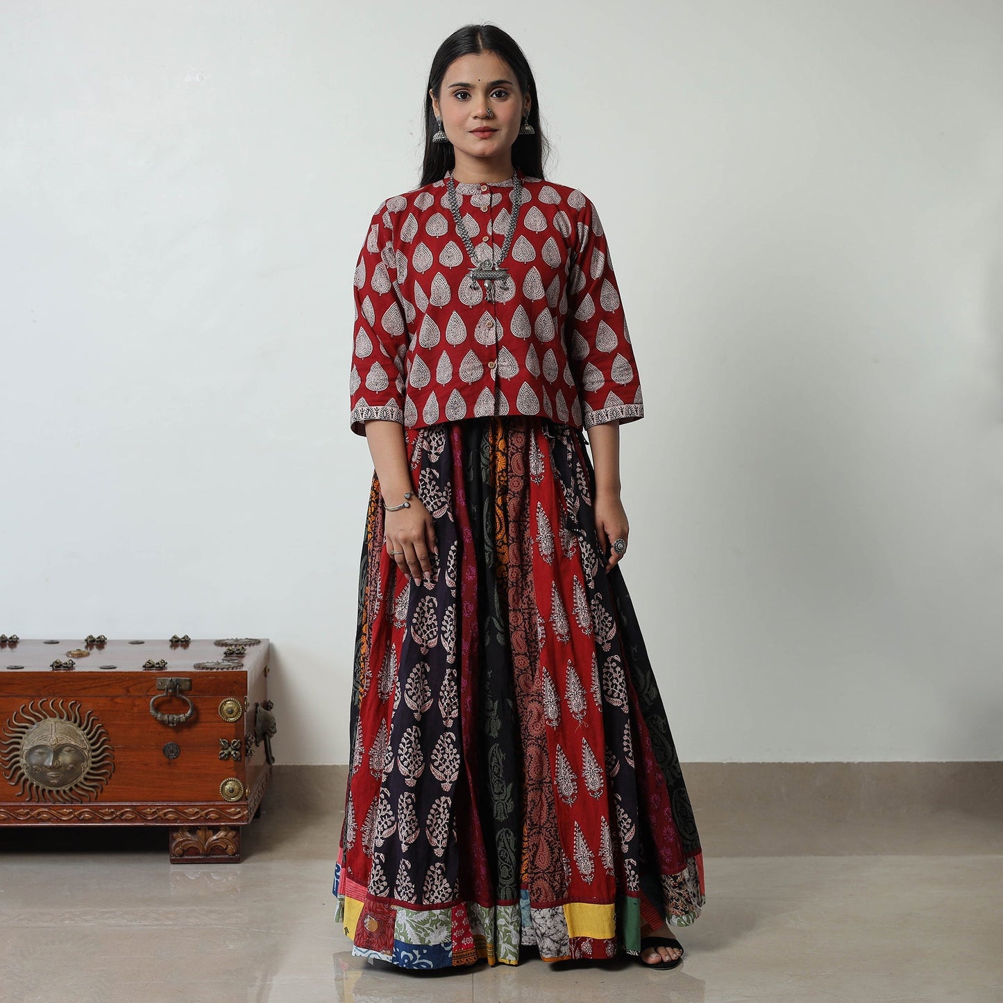 Bagh Print Skirt