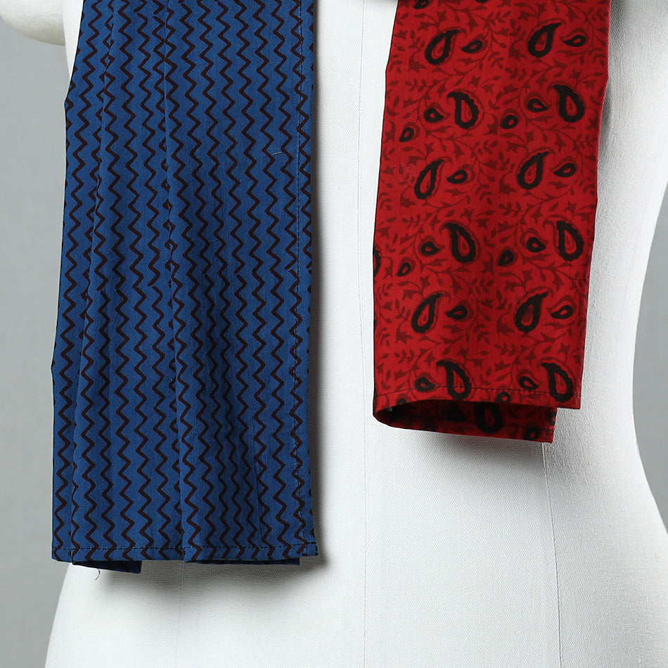 Bagh Block Printed Patchwork Cotton Stole 13