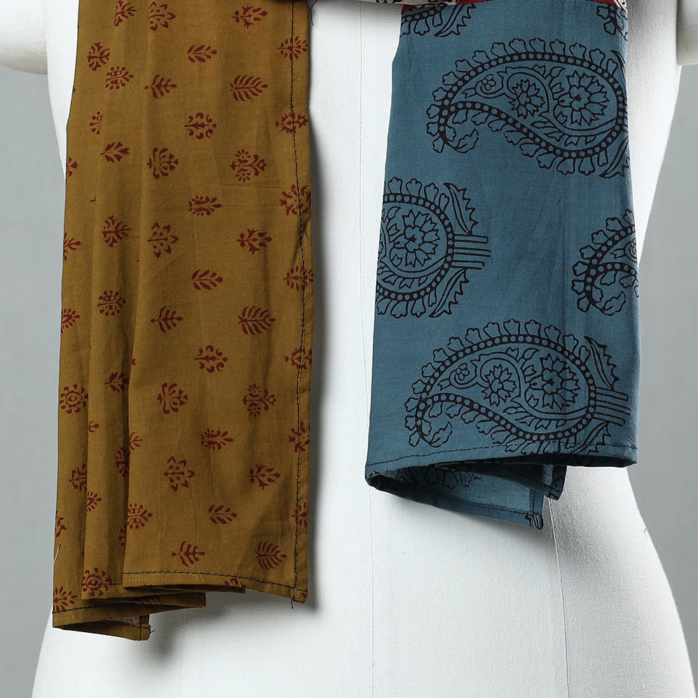 Bagh Block Printed Patchwork Cotton Stole 35 Online at iTokri.com