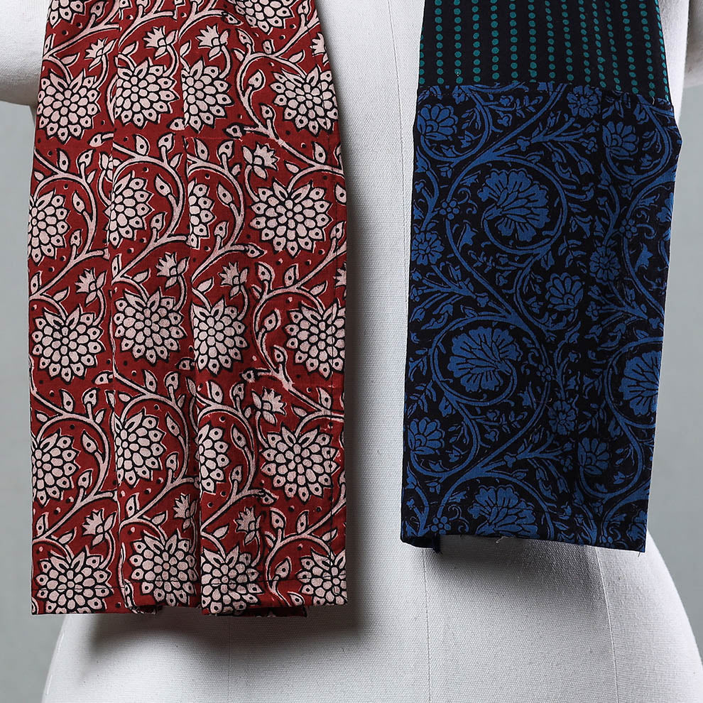 Bagh Block Printed Patchwork Cotton Stole Online at iTokri.com