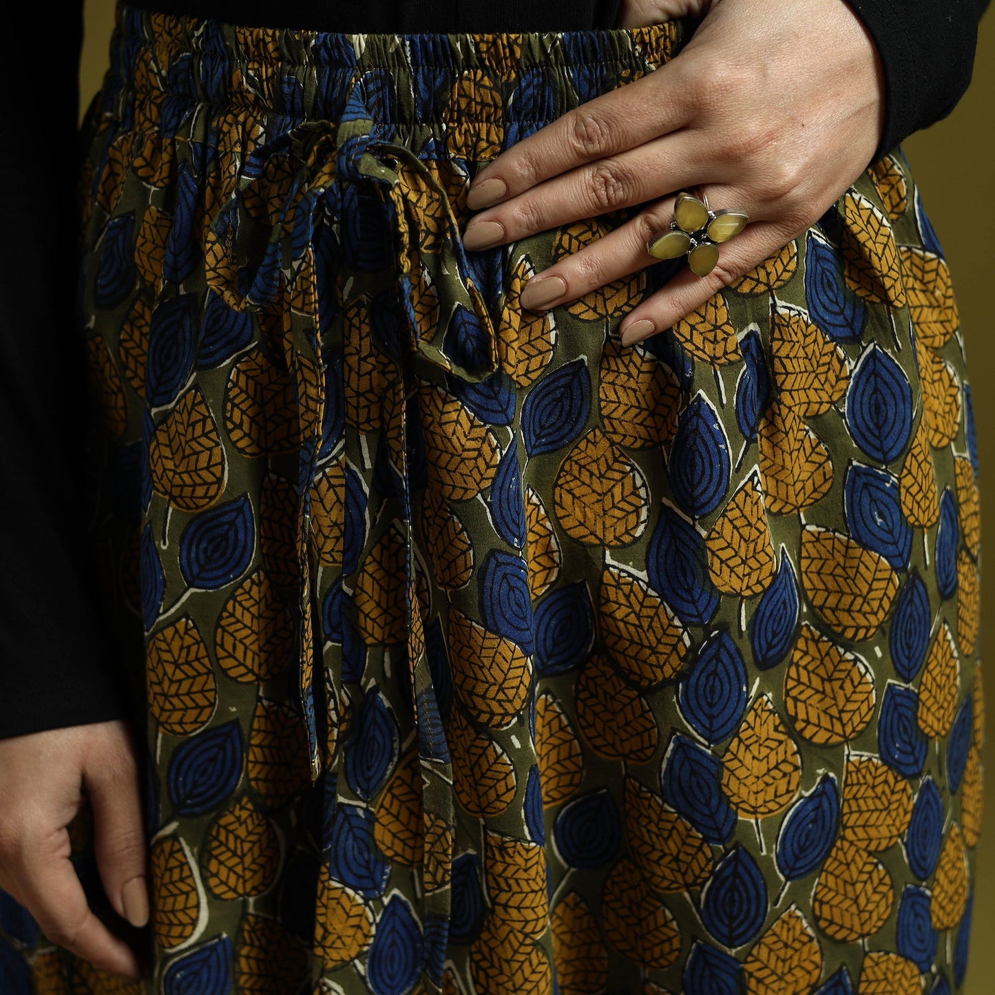 Multicolor - bagru natural dyed cotton harem pant 13