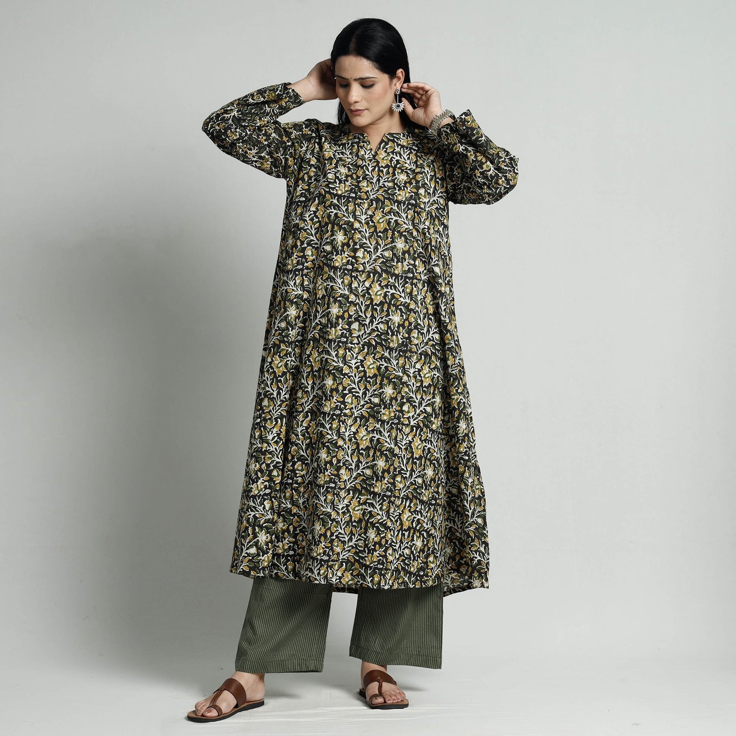 Bagru Kurta with Palazzo Set