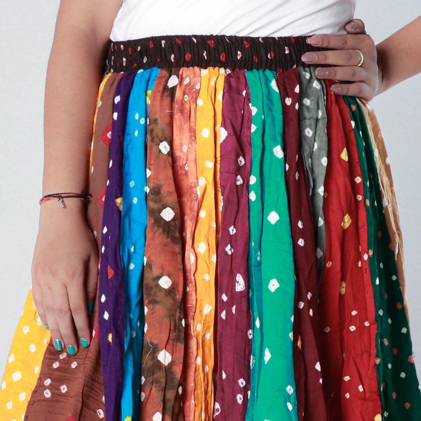 bandhani skirt