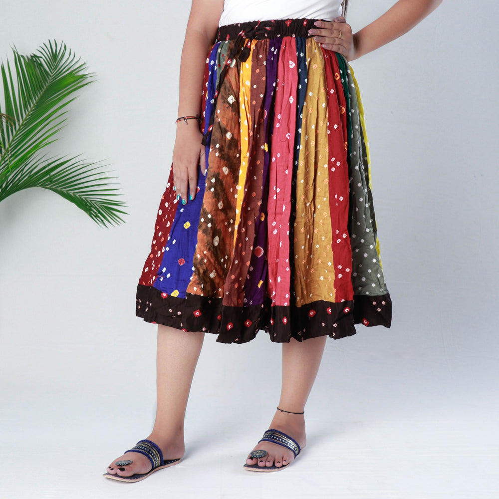 bandhani skirt