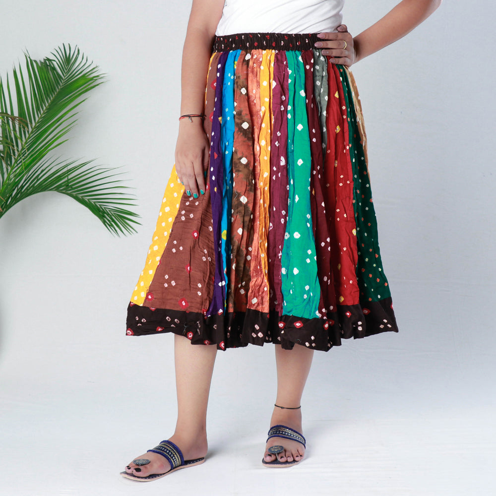 bandhani skirt