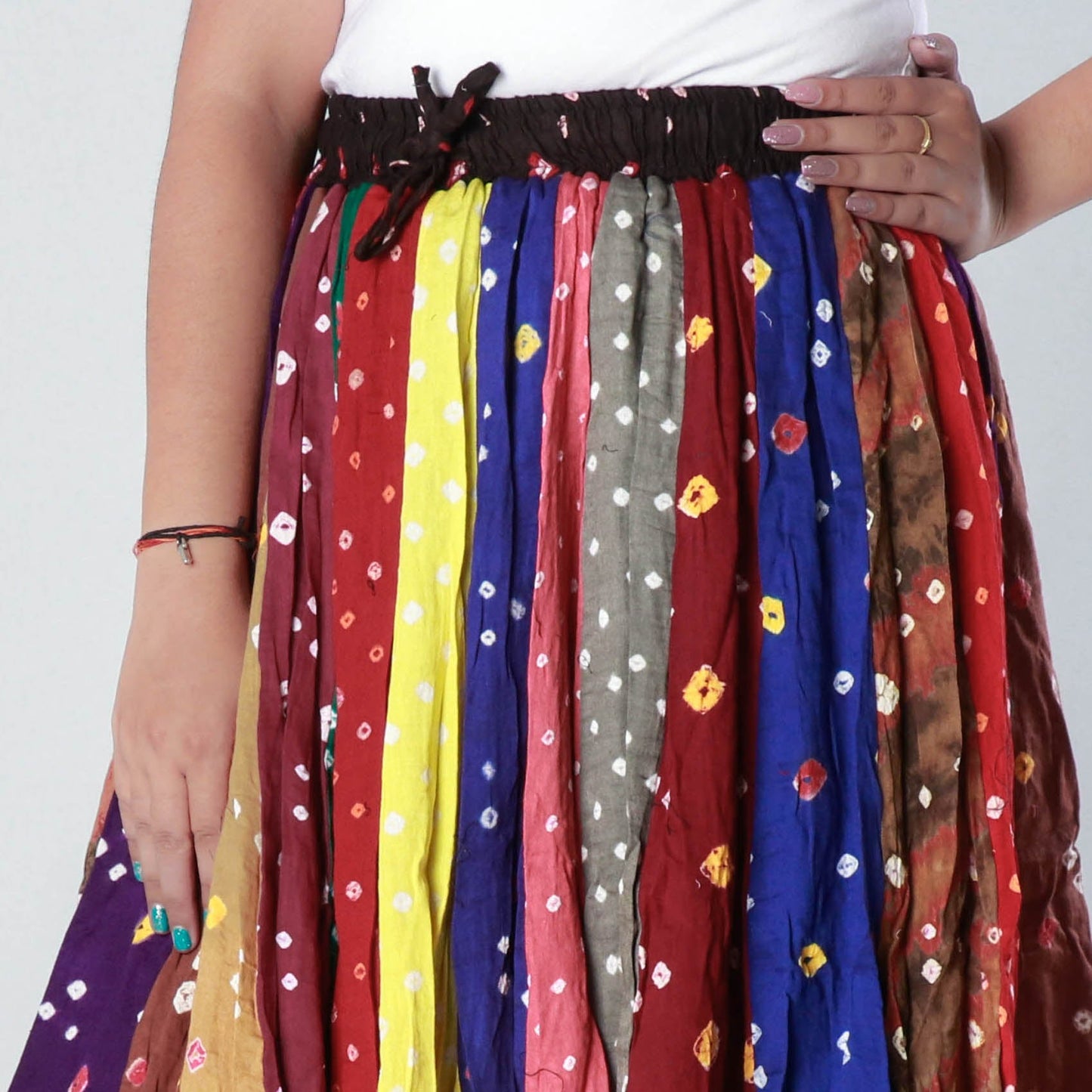 bandhani skirt