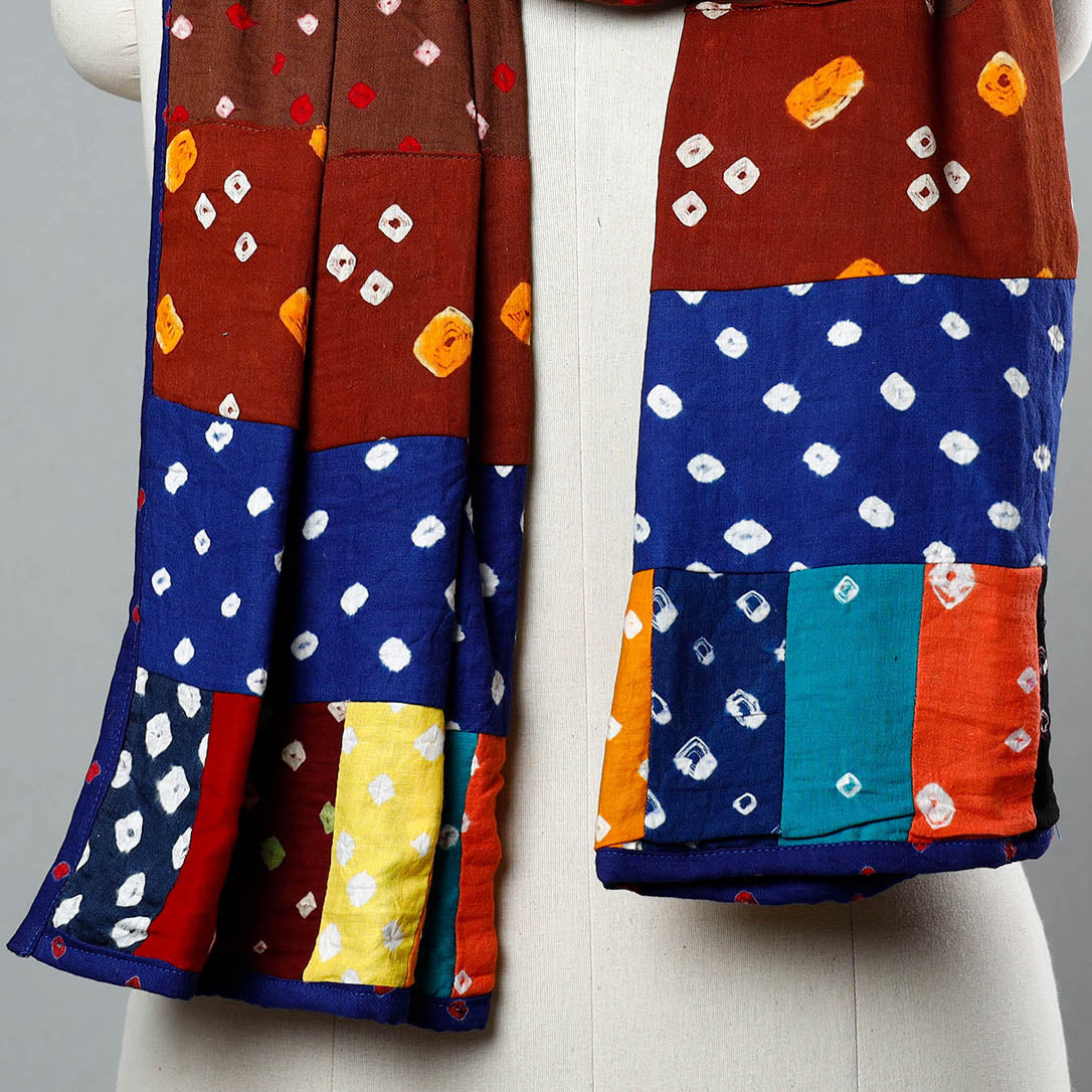 Patchwork Bandhani Stole