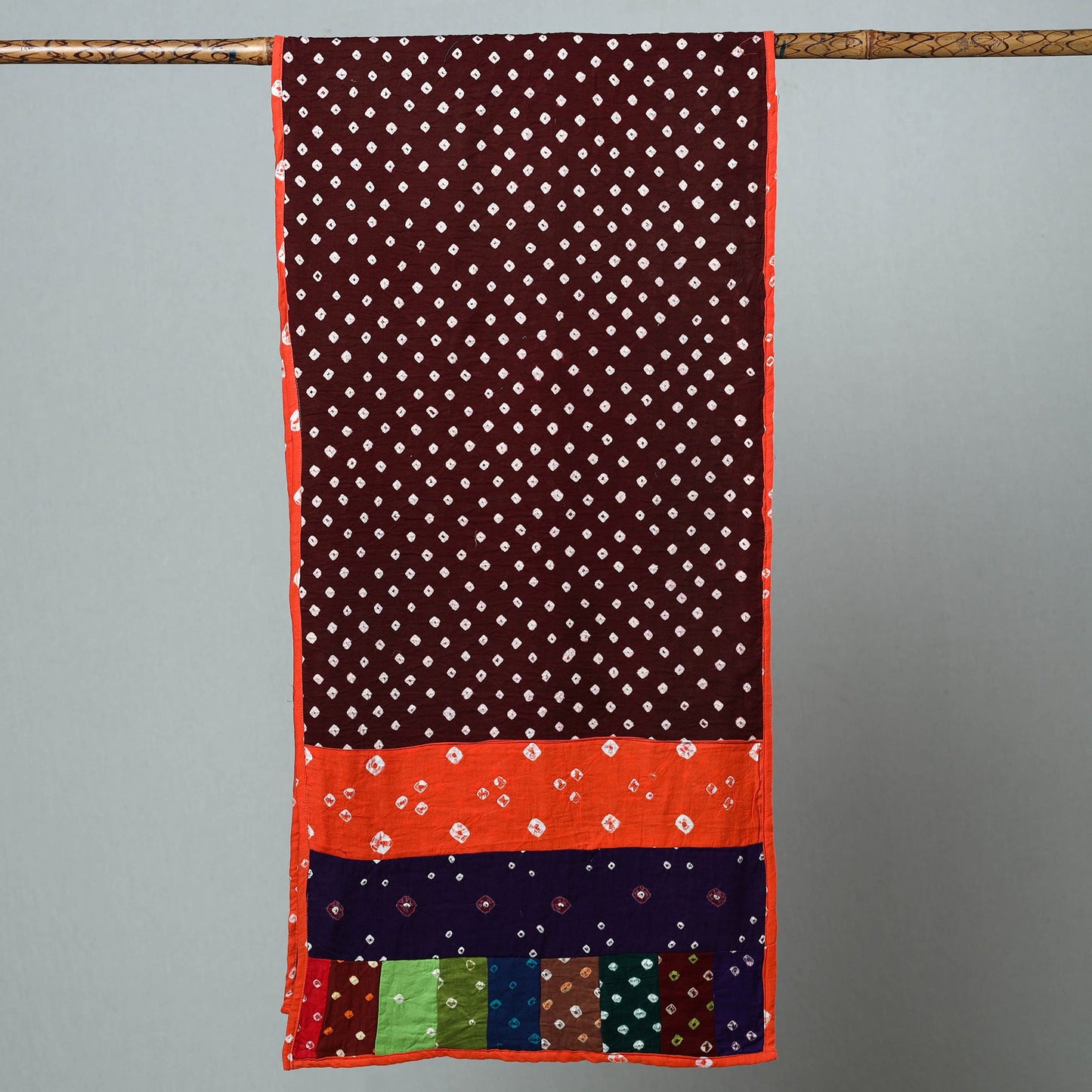 Patchwork Bandhani Stole