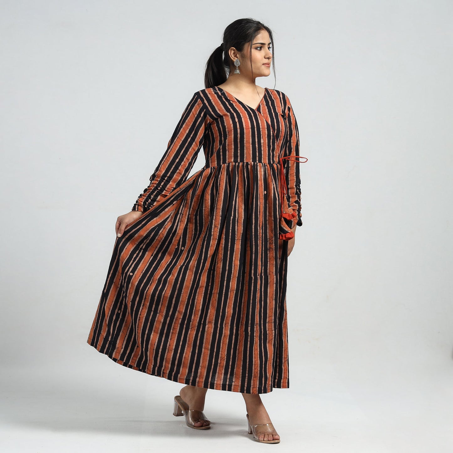 batik print dress