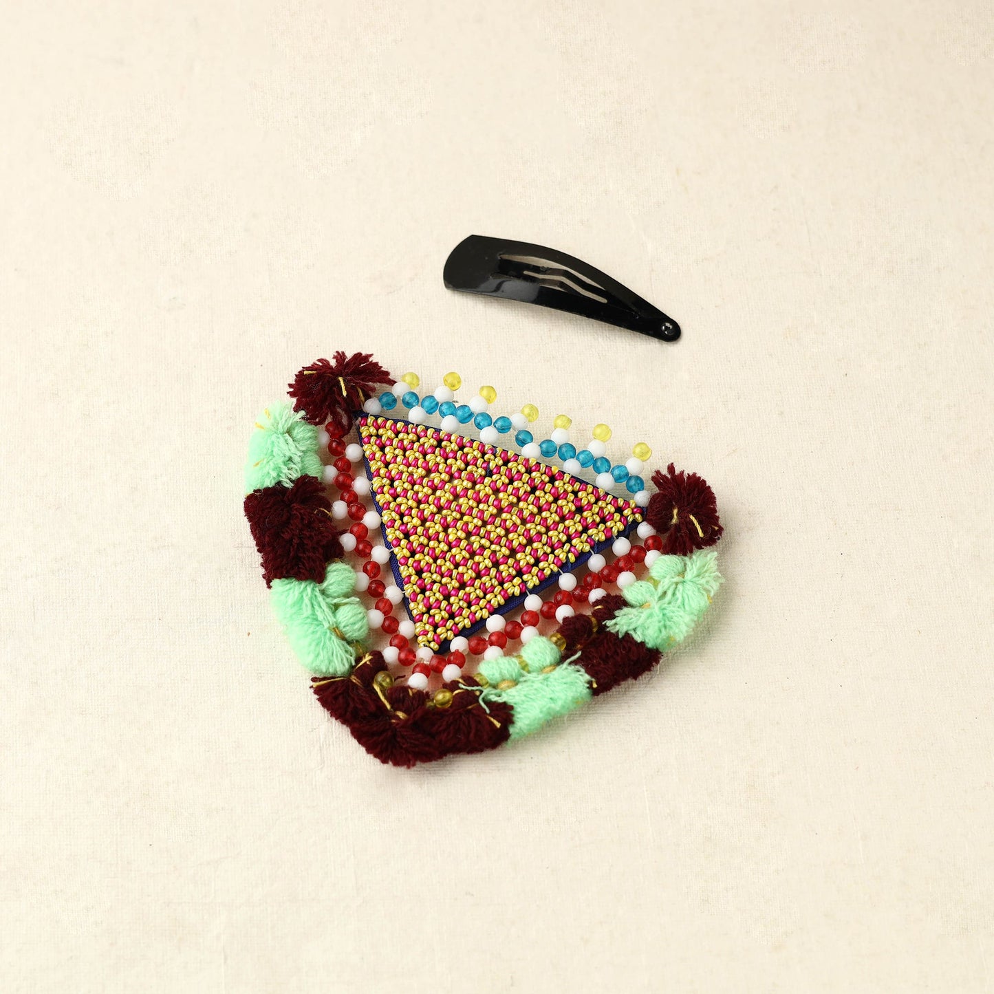 Beadwork Hair Clip with Tassels (Single) by Hodka Girls