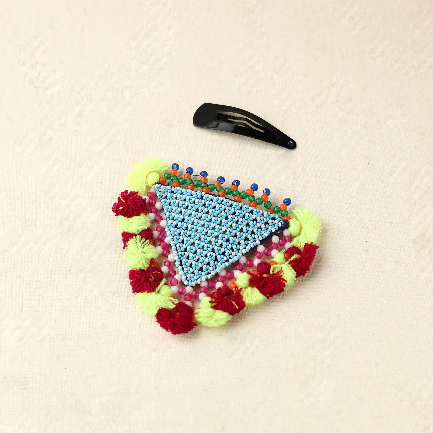 Beadwork Hair Clip with Tassels (Single) by Hodka Girls