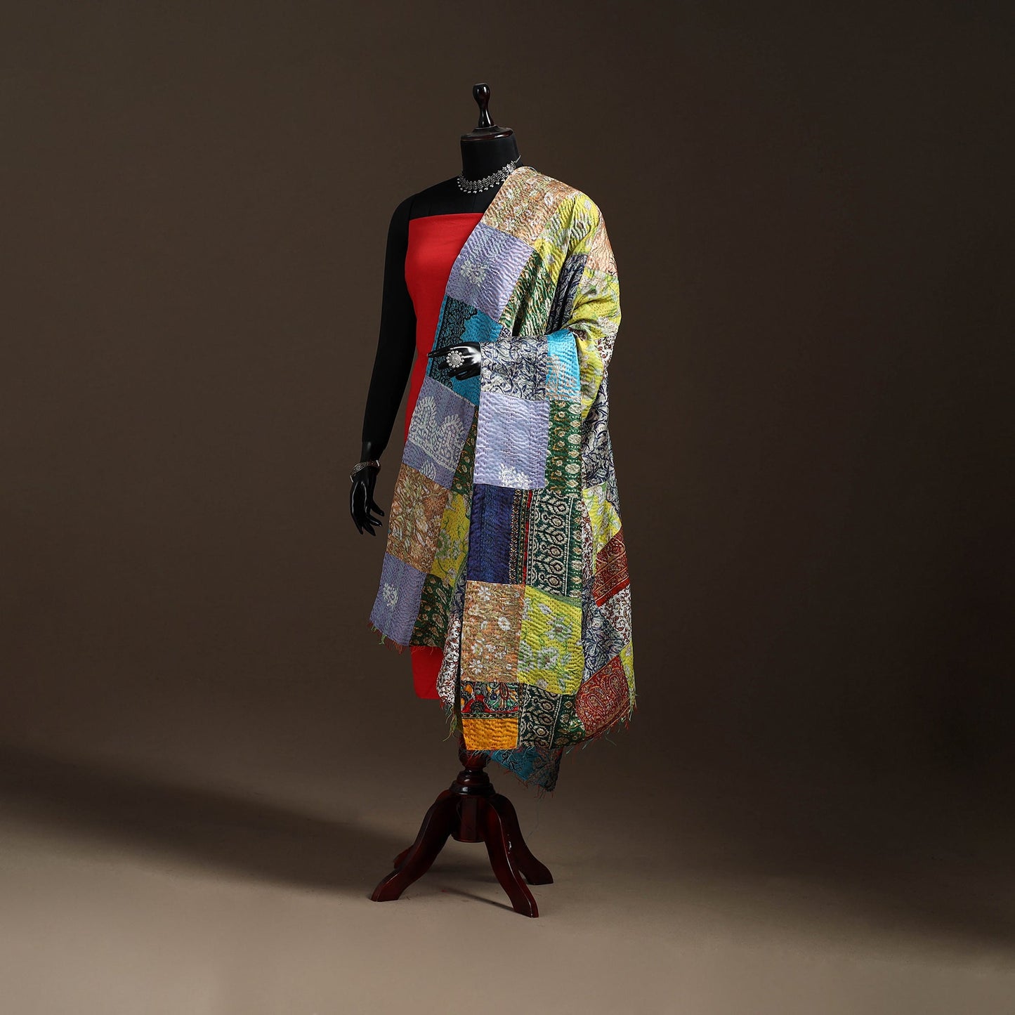 Multicolor - bengal hand embroidery patchwork reversible